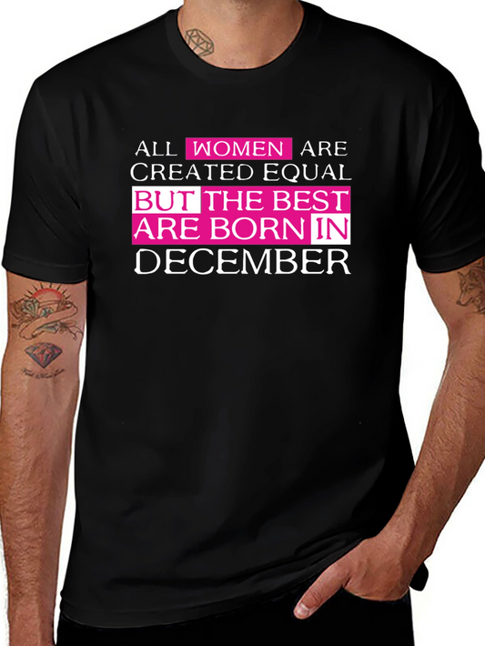 Womens December Birthday Graphic Tee
