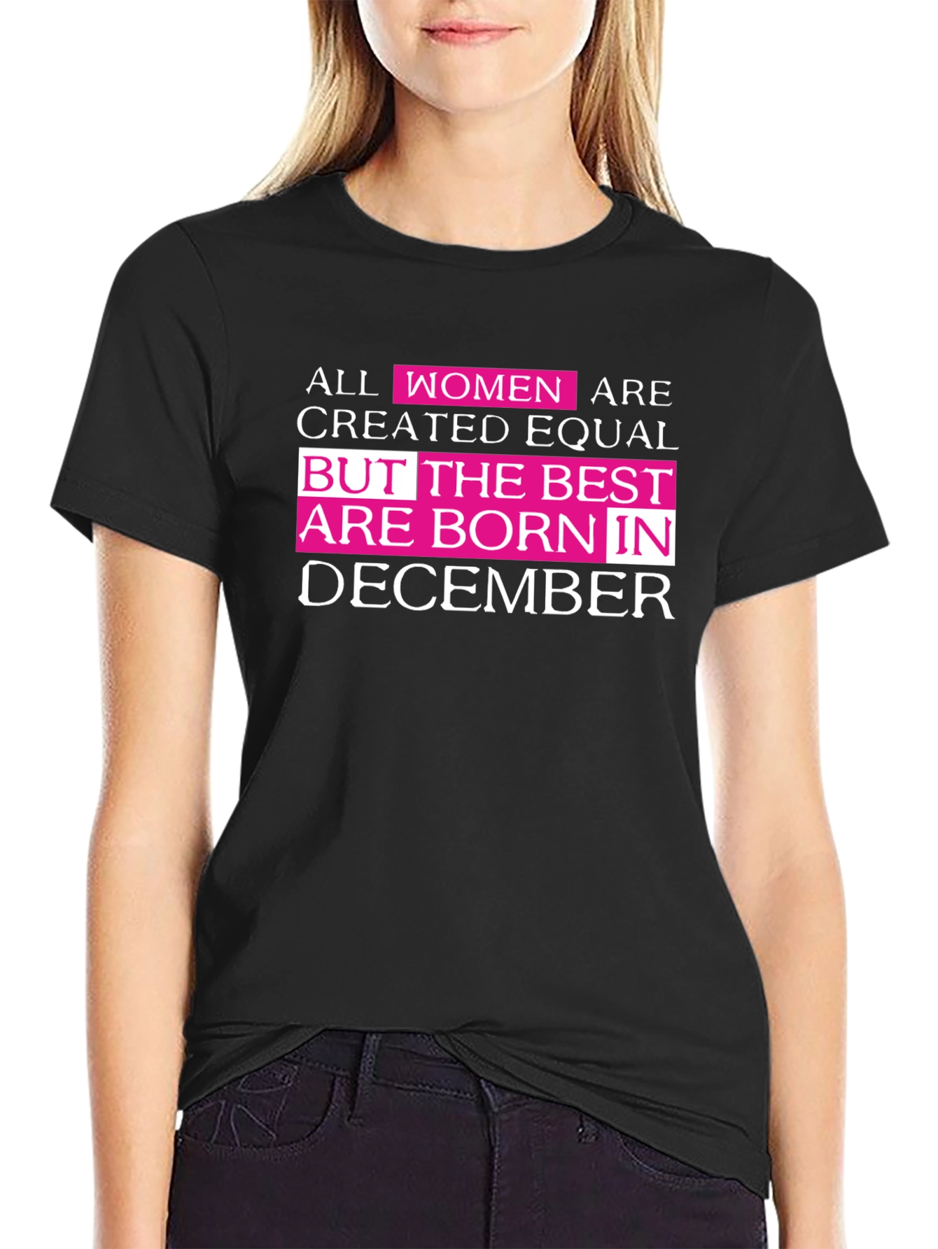 Womens December Birthday Graphic Tee