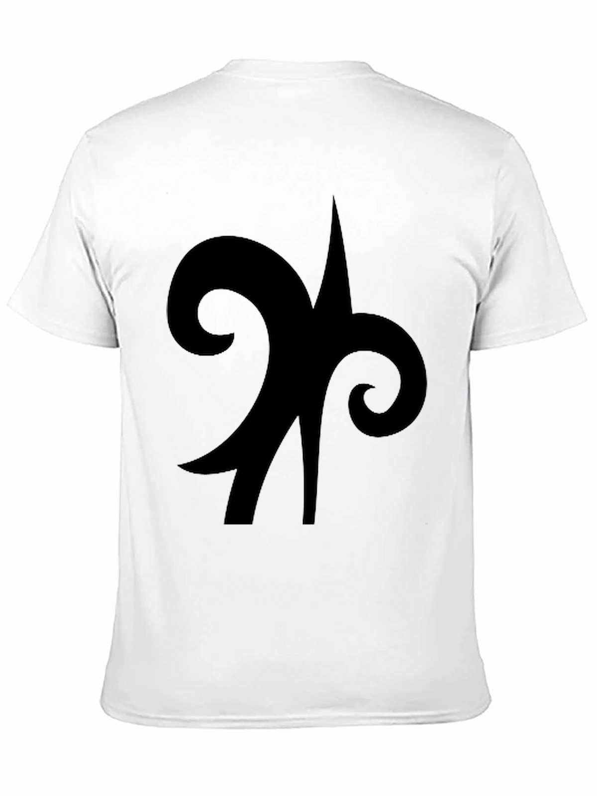 Black Symbol Graphic Tee - Casual Cotton Comfort
