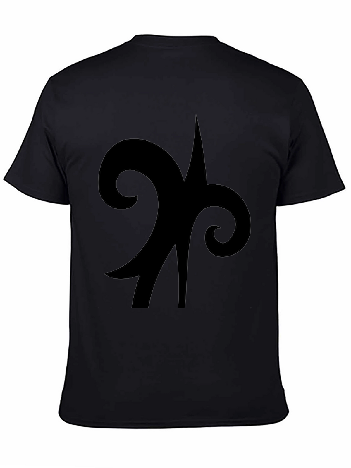 Black Symbol Graphic Tee - Casual Cotton Comfort