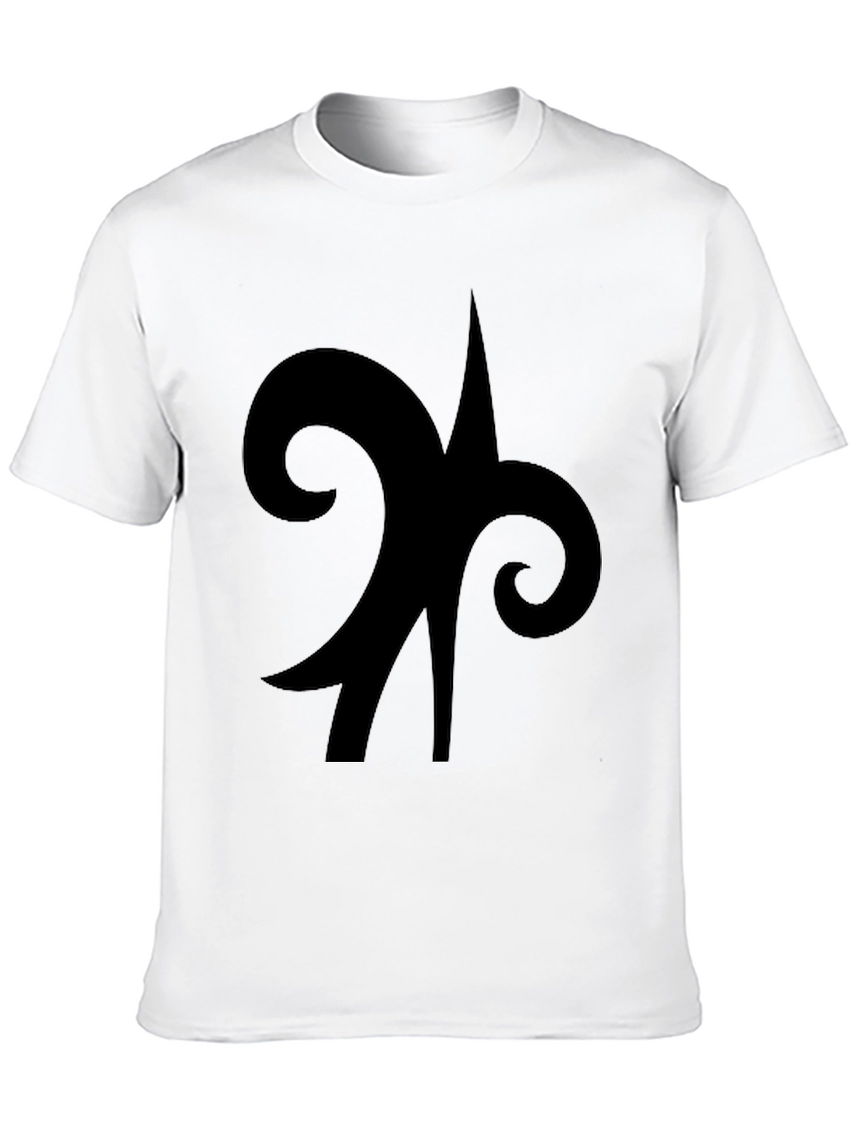 Black Symbol Graphic Tee - Casual Cotton Comfort