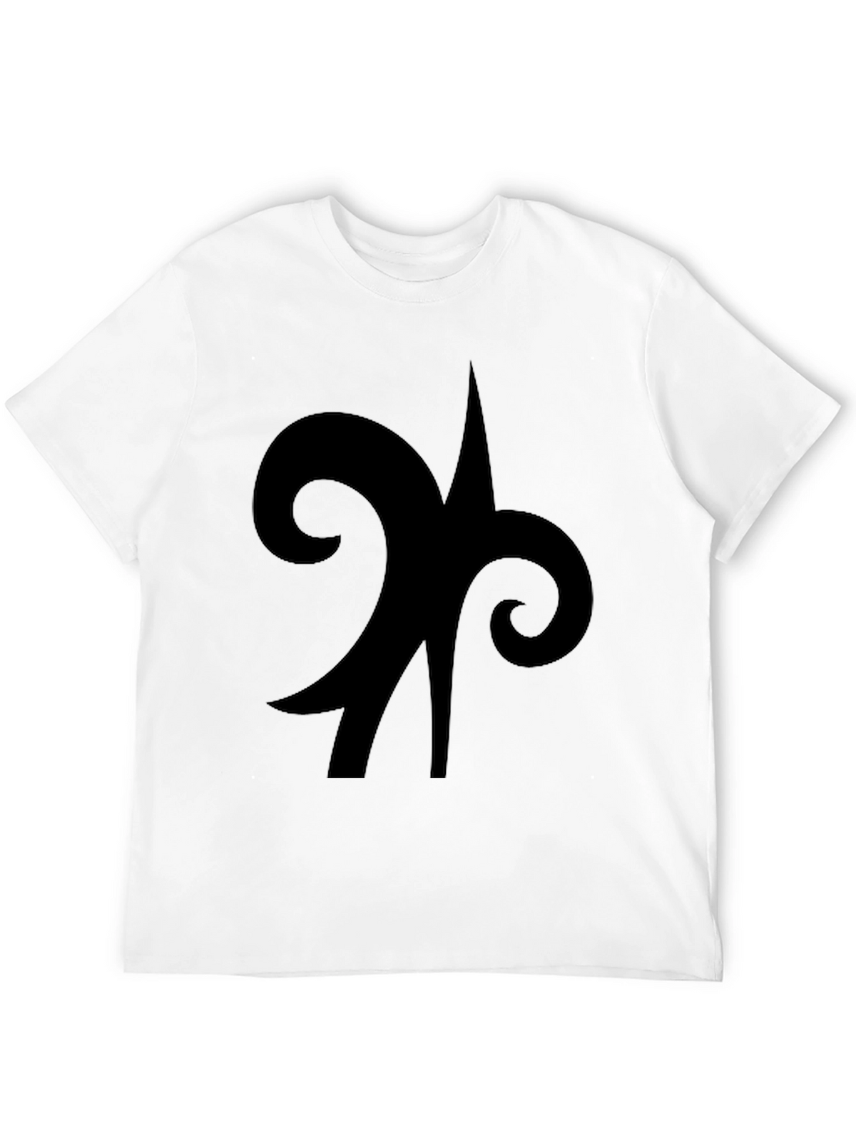 Black Symbol Graphic Tee - Casual Cotton Comfort