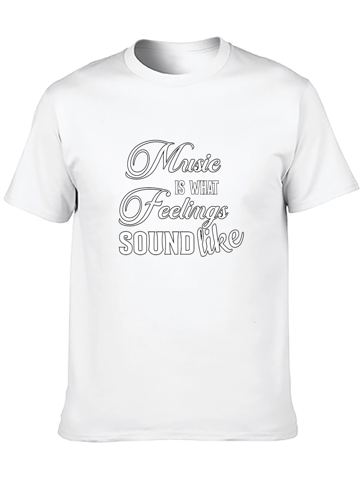 Music is What Feelings Sound Like Graphic Tee