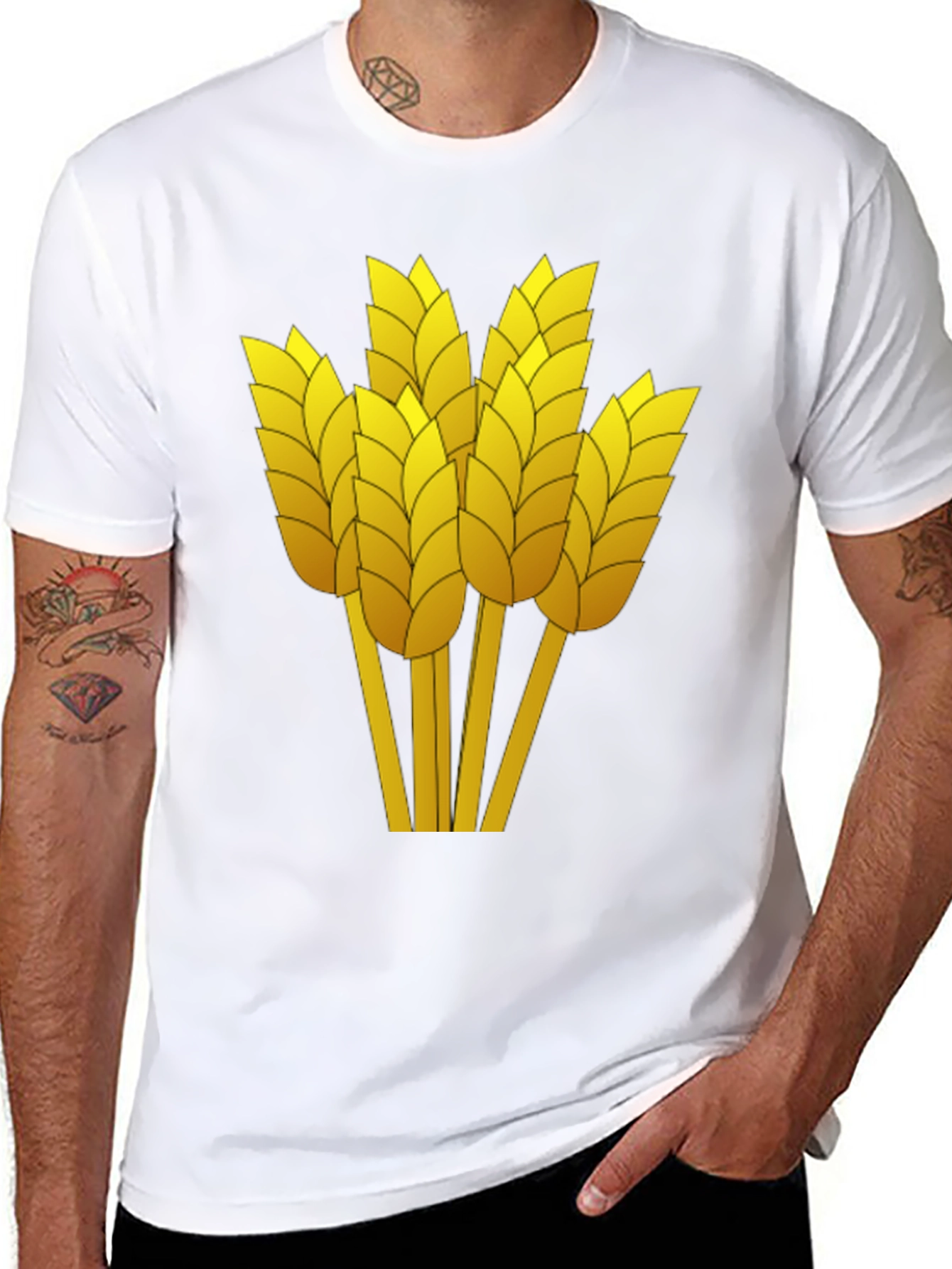 Wheat Graphic Tee - Harvest Season Style