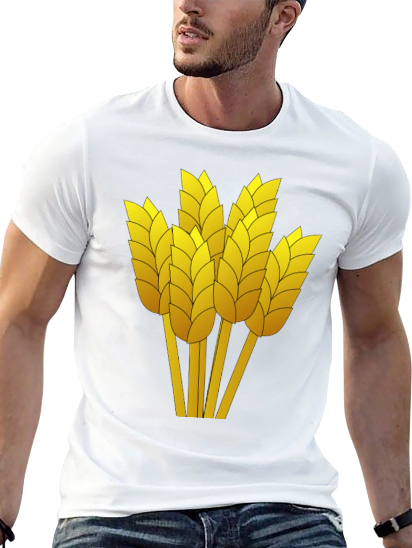 Wheat Graphic Tee - Harvest Season Style