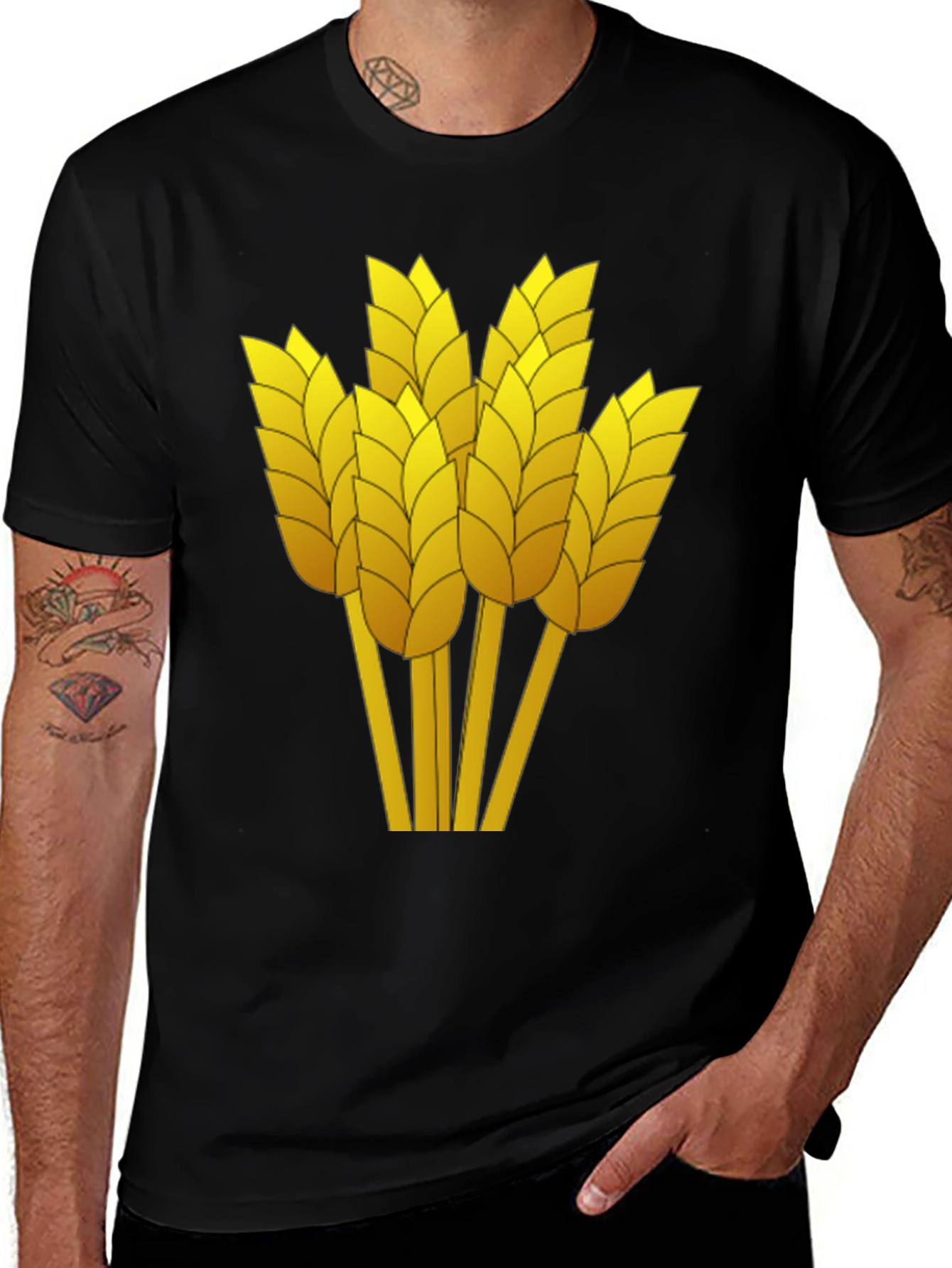 Wheat Graphic Tee - Harvest Season Style