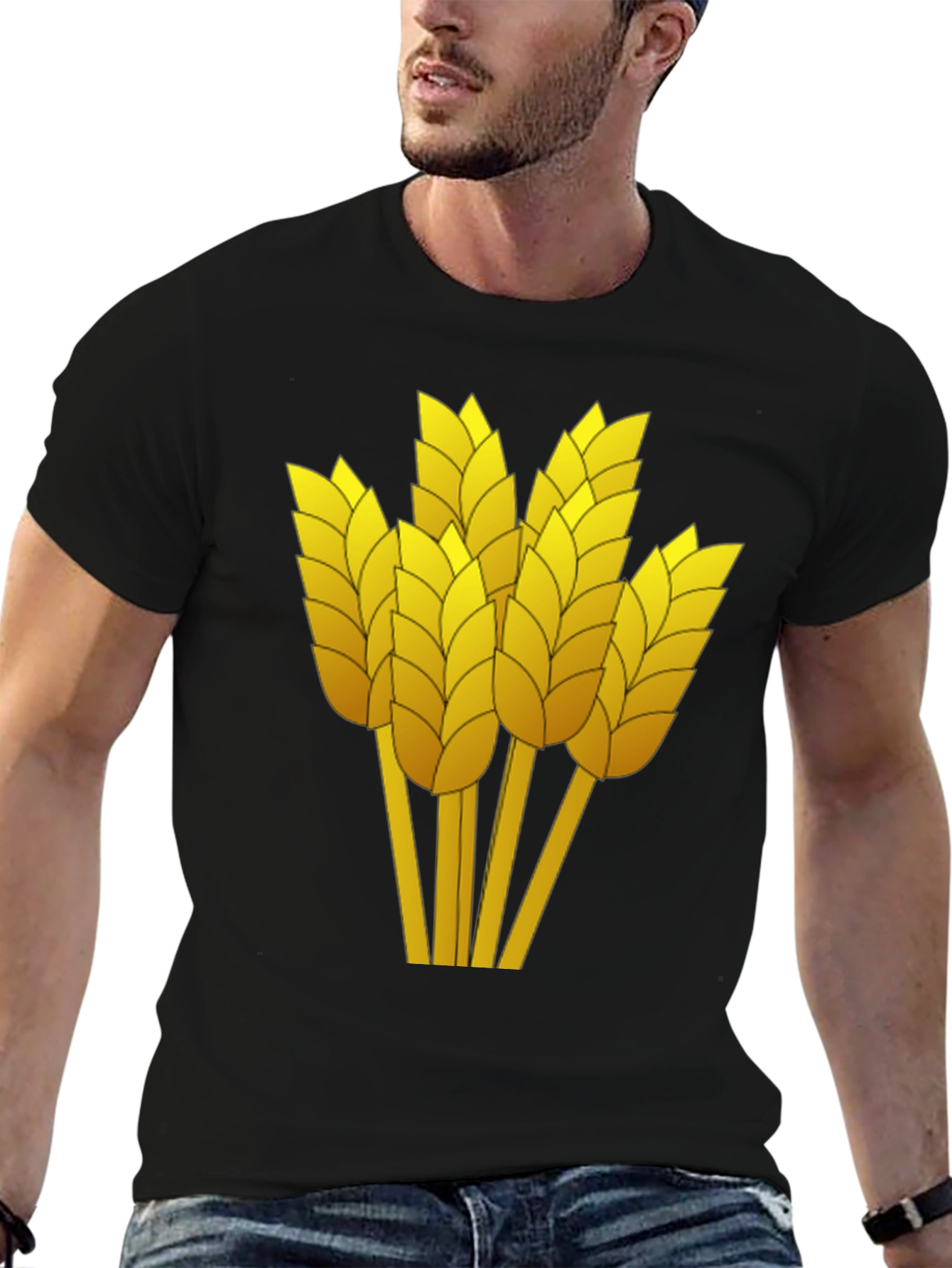 Wheat Graphic Tee - Harvest Season Style