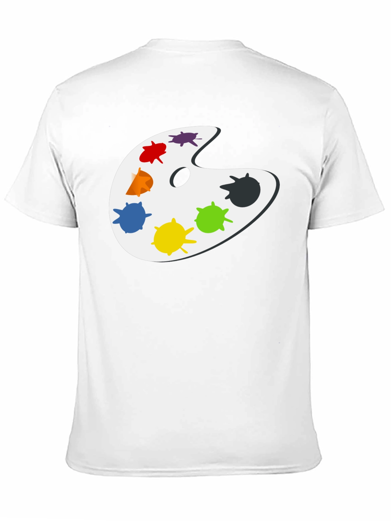 Artist Palette Graphic T-Shirt - Classic Black