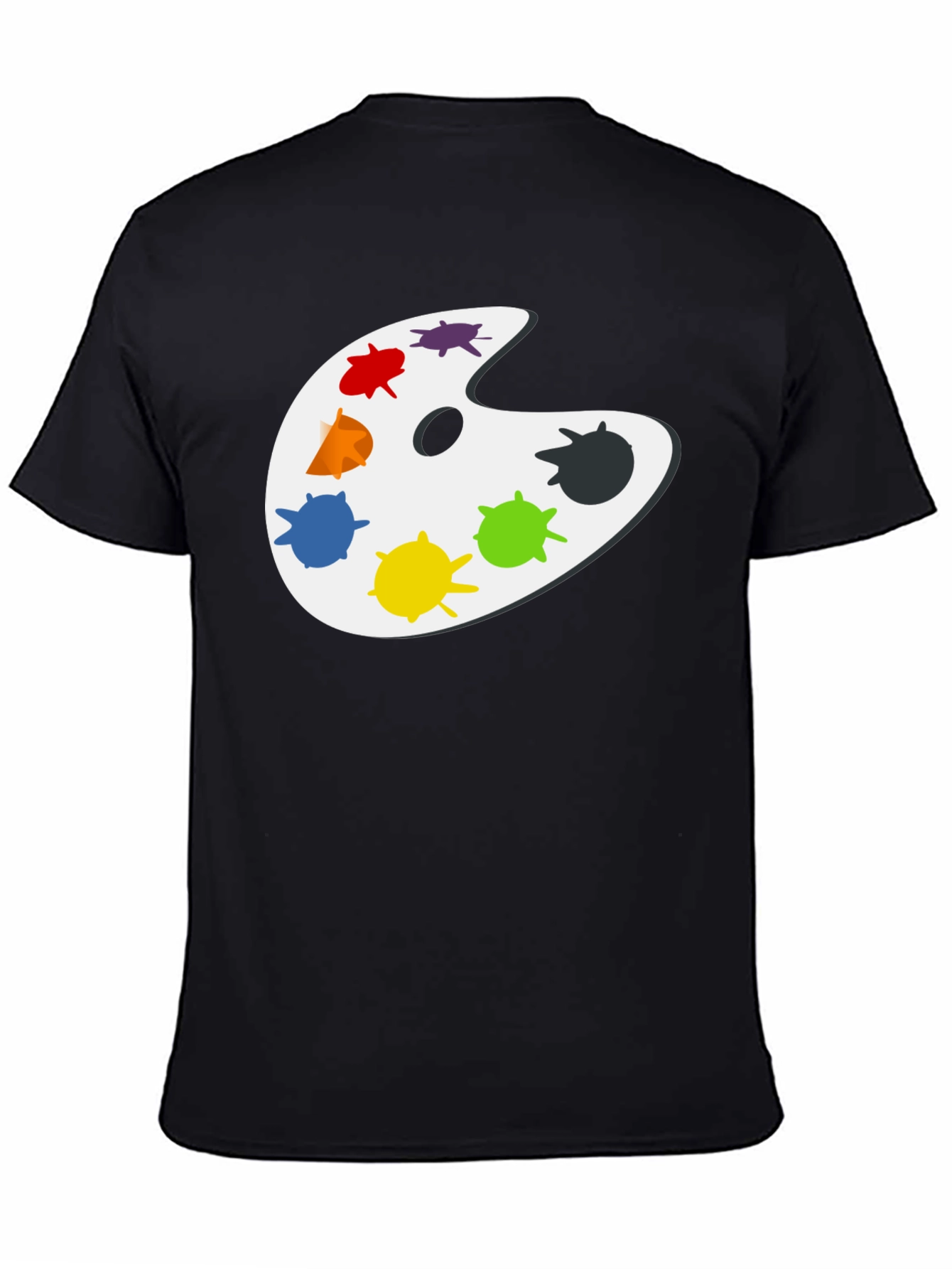 Artist Palette Graphic T-Shirt - Classic Black