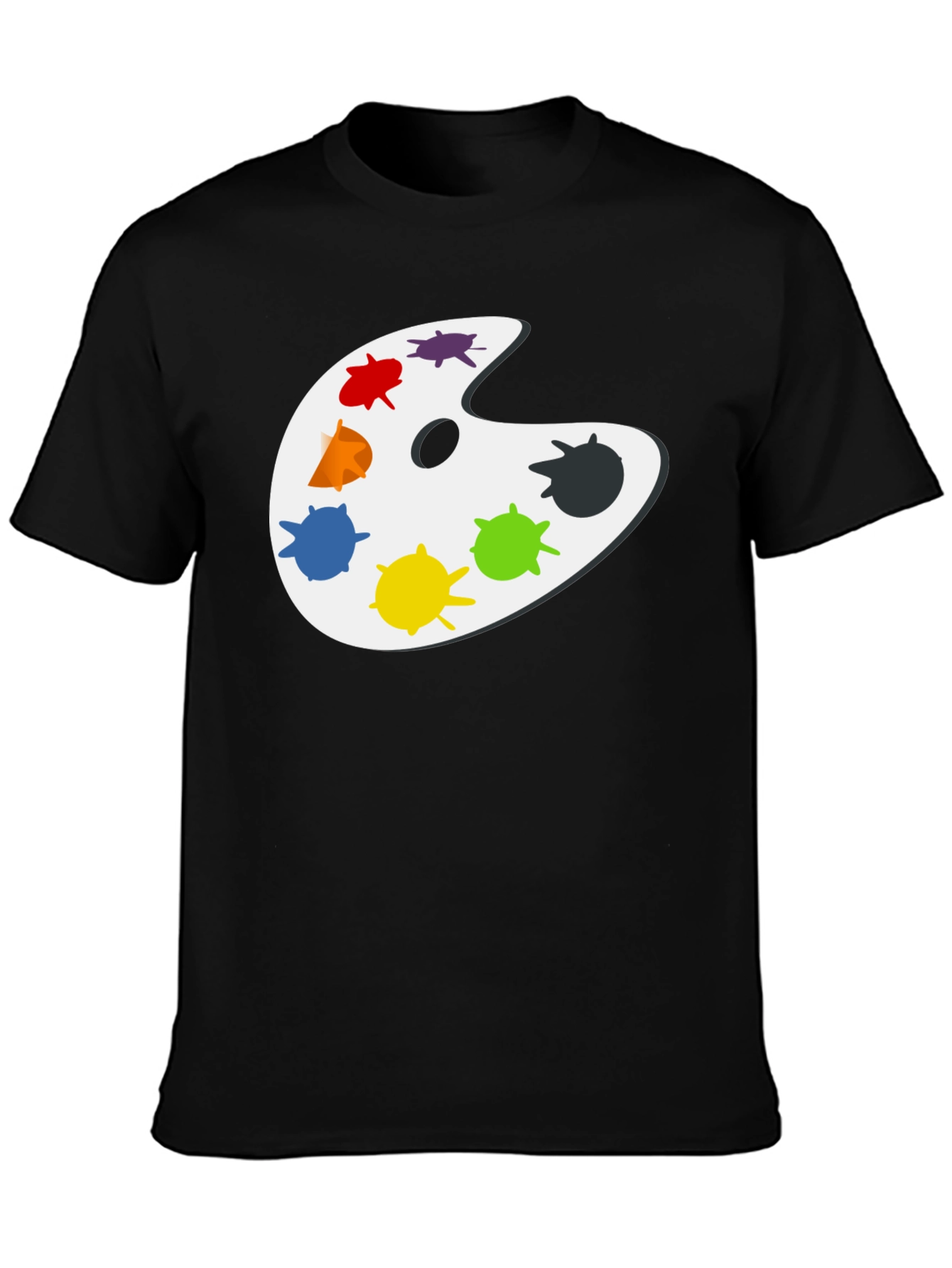 Artist Palette Graphic T-Shirt - Classic Black