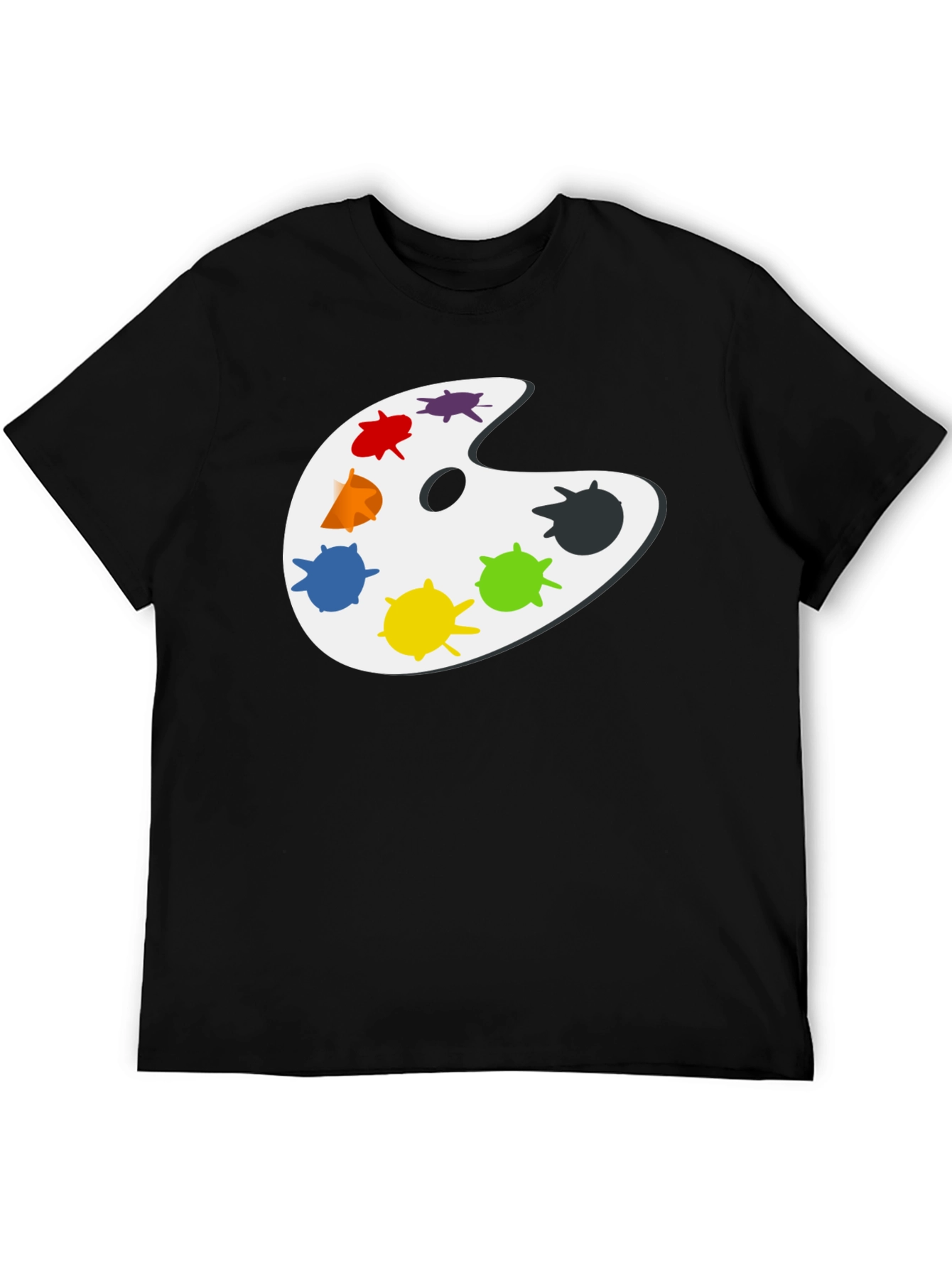 Artist Palette Graphic T-Shirt - Classic Black