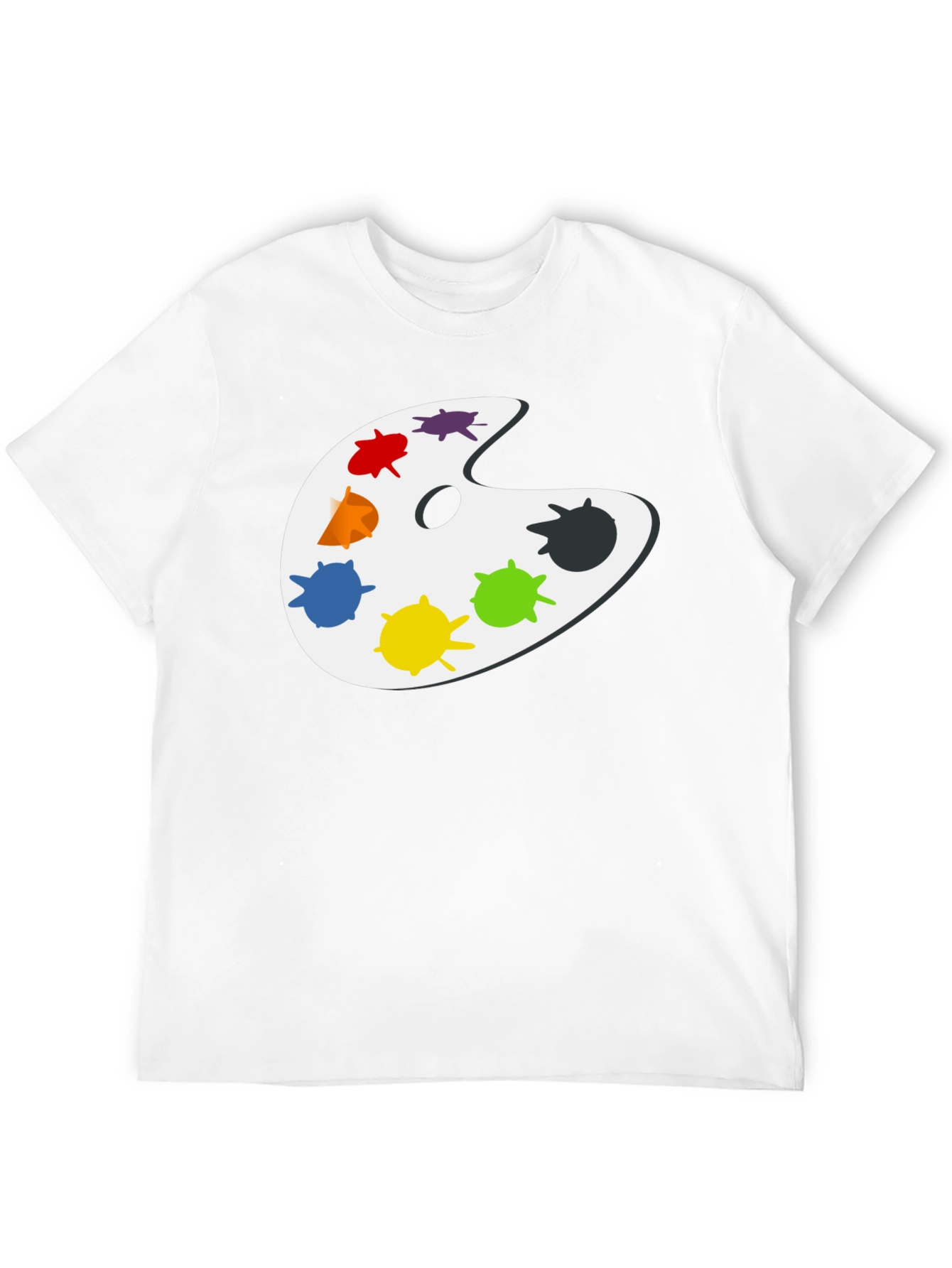 Artist Palette Graphic T-Shirt - Classic Black