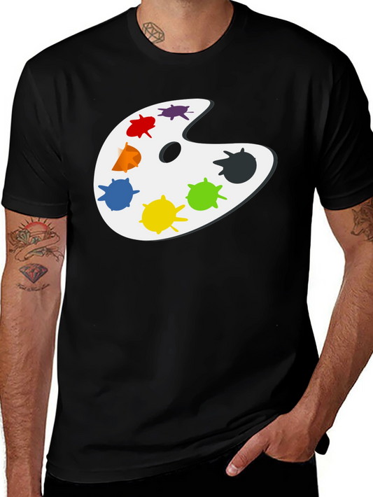 Artist Palette Graphic T-Shirt - Classic Black