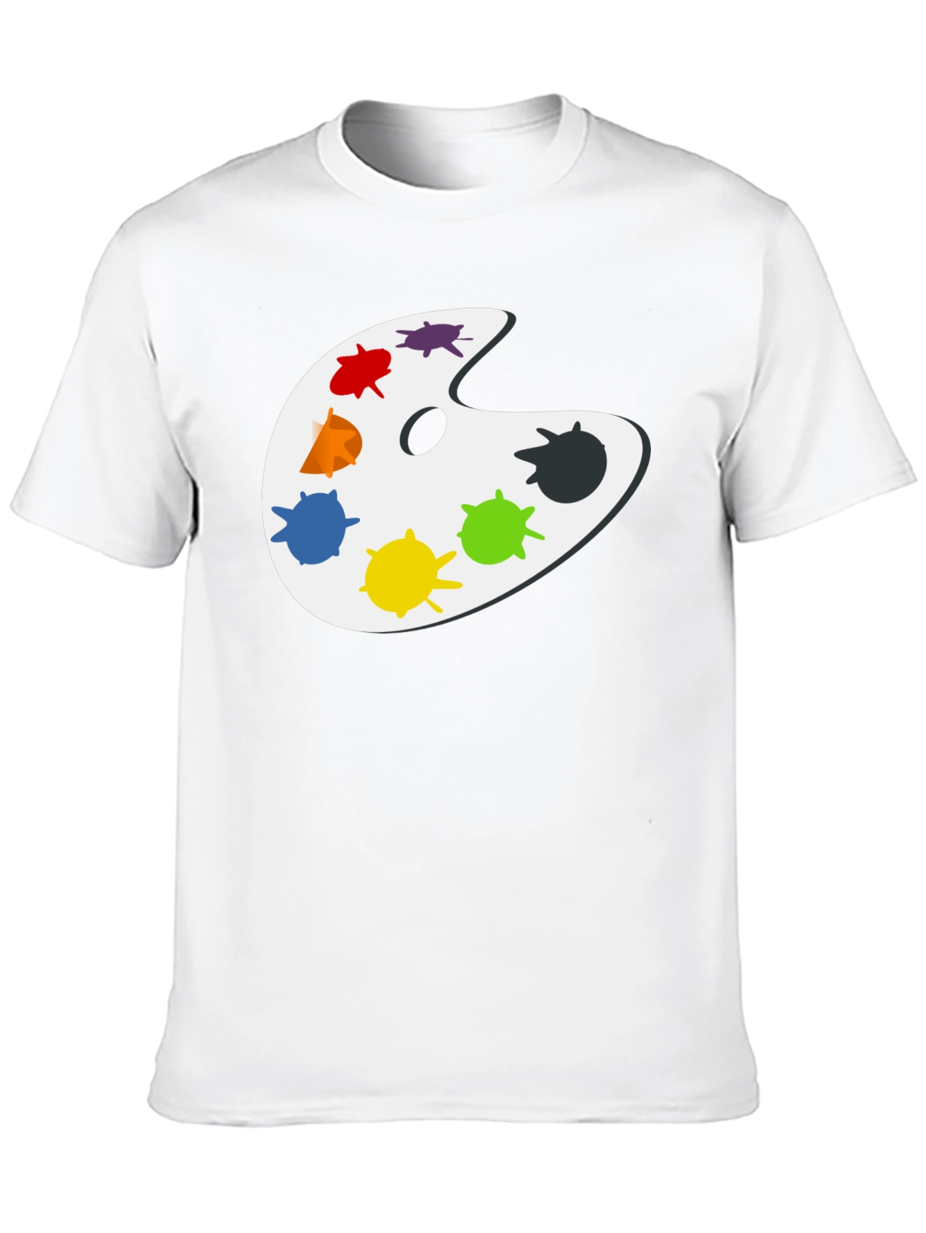 Artist Palette Graphic T-Shirt - Classic Black