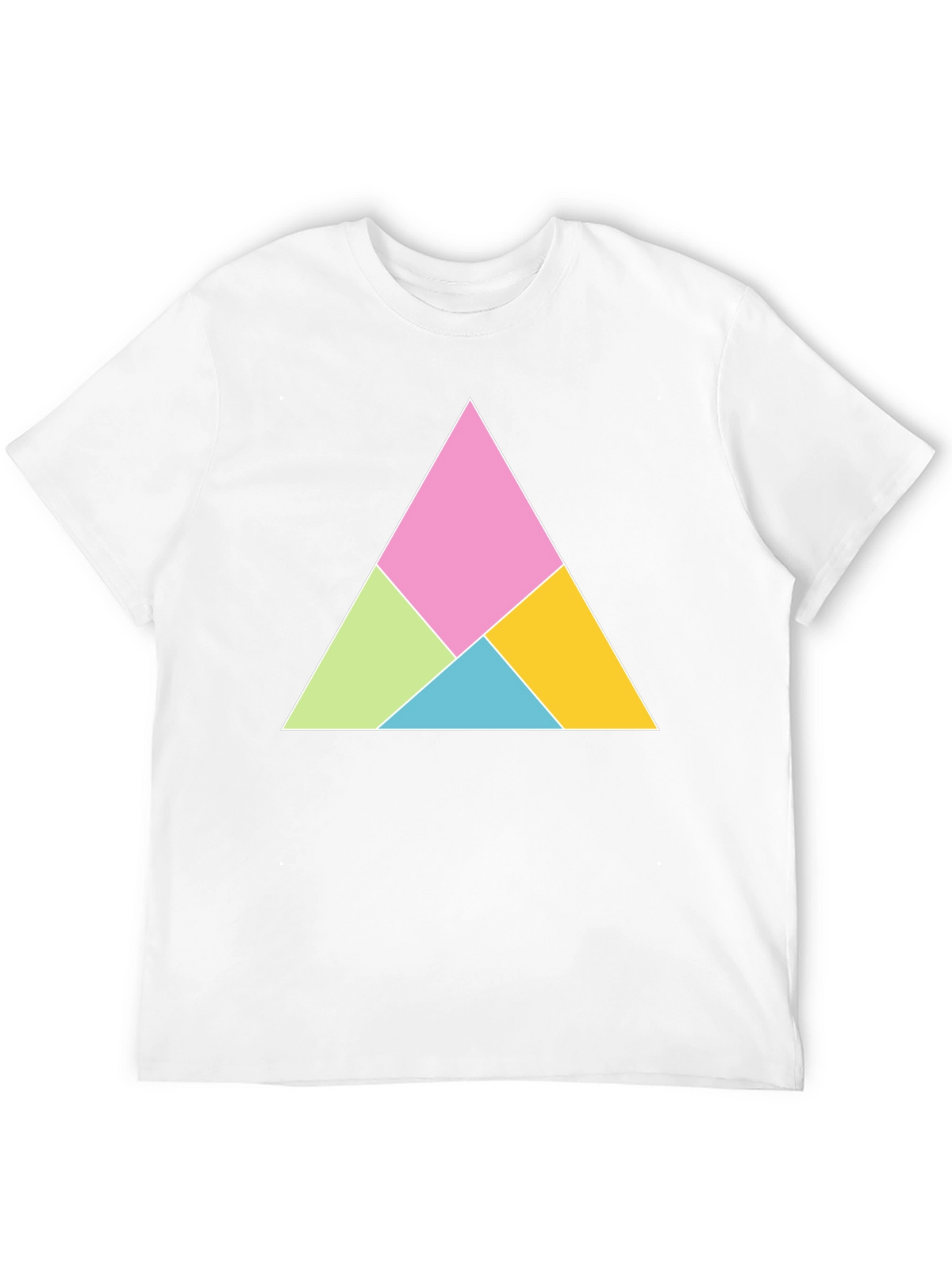 Geometric Triangle Graphic Tee - Modern Design