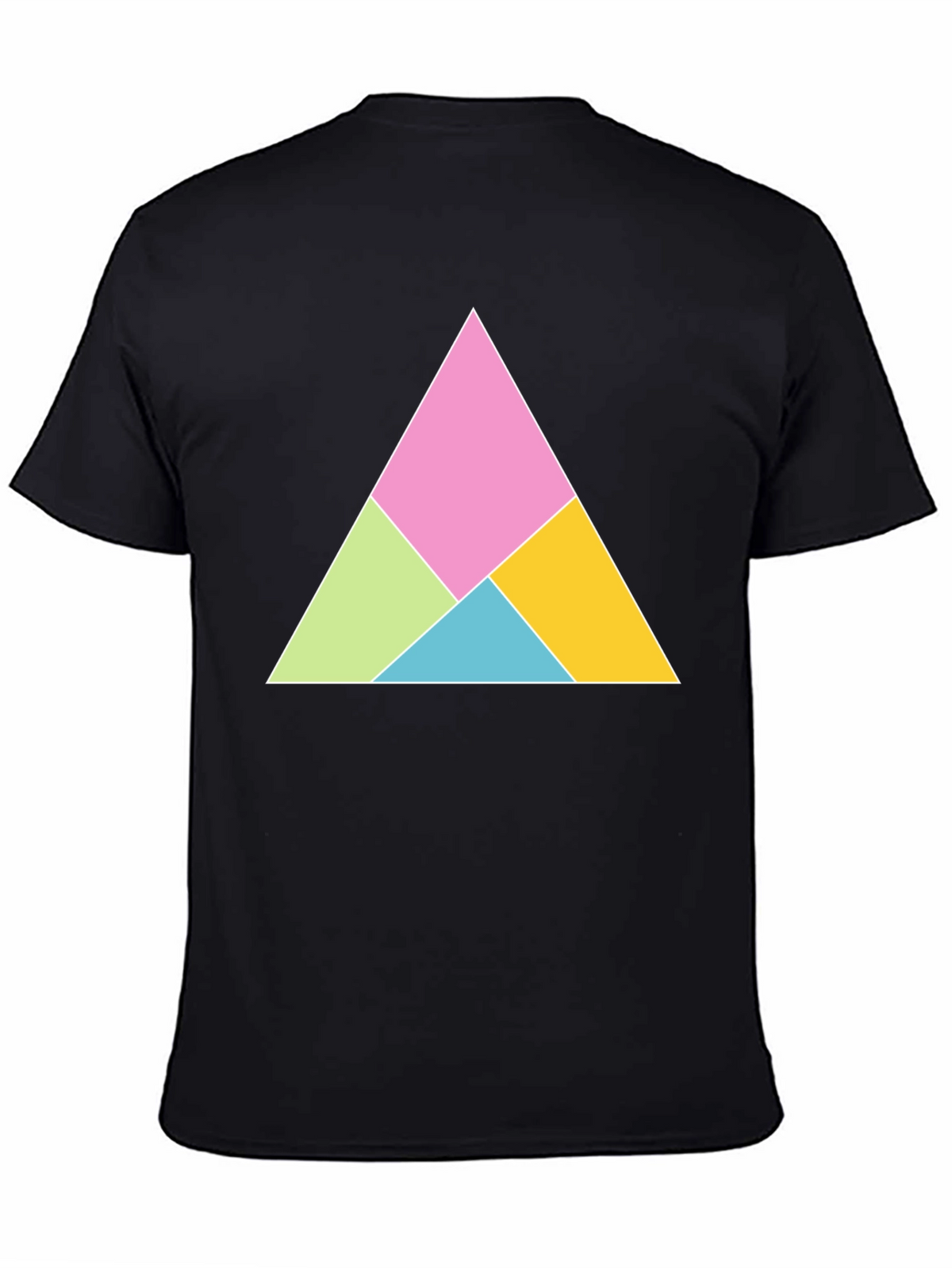 Geometric Triangle Graphic Tee - Modern Design