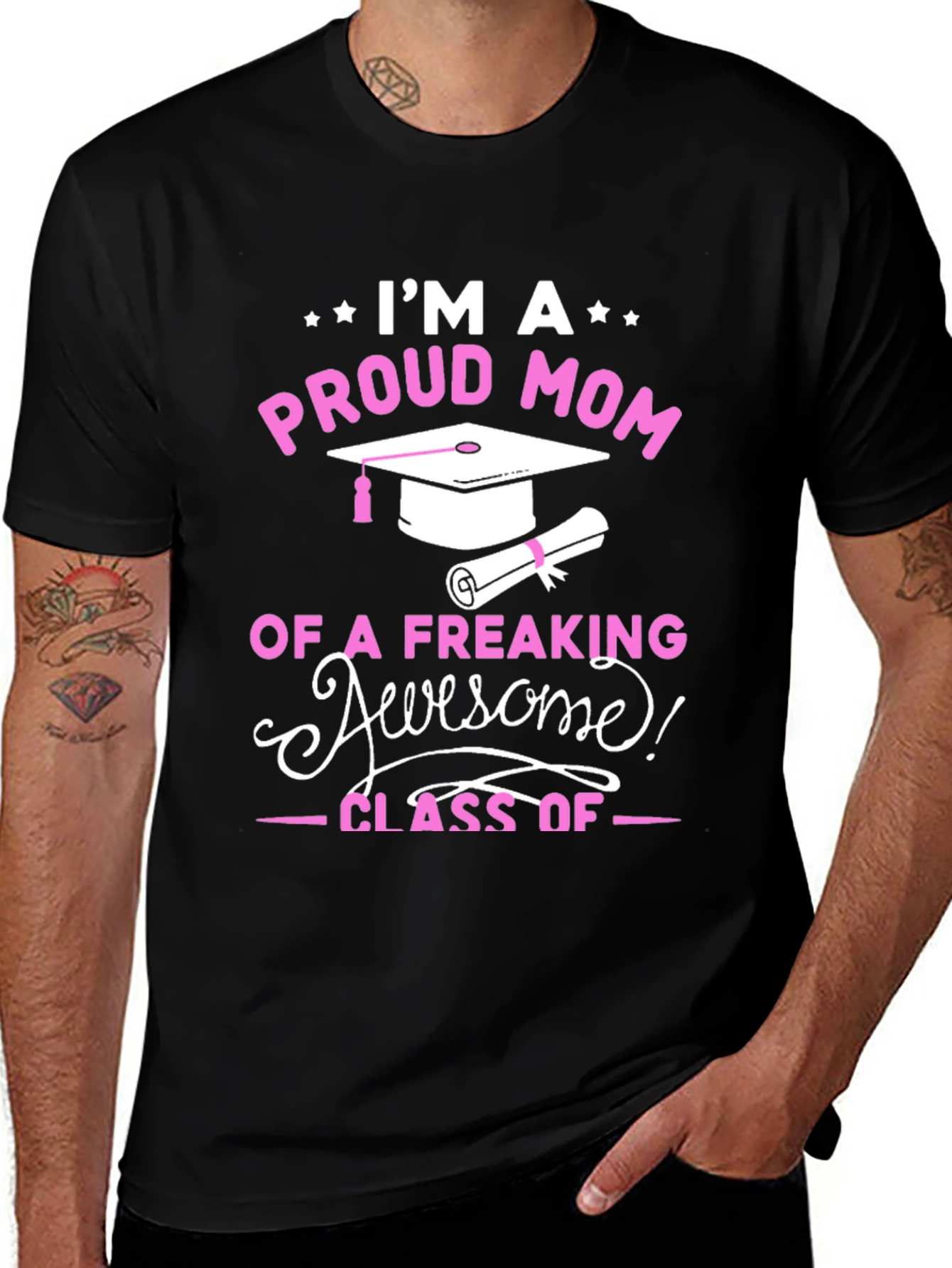 Proud Mom Graduation T-Shirt - Awesome Class Tee