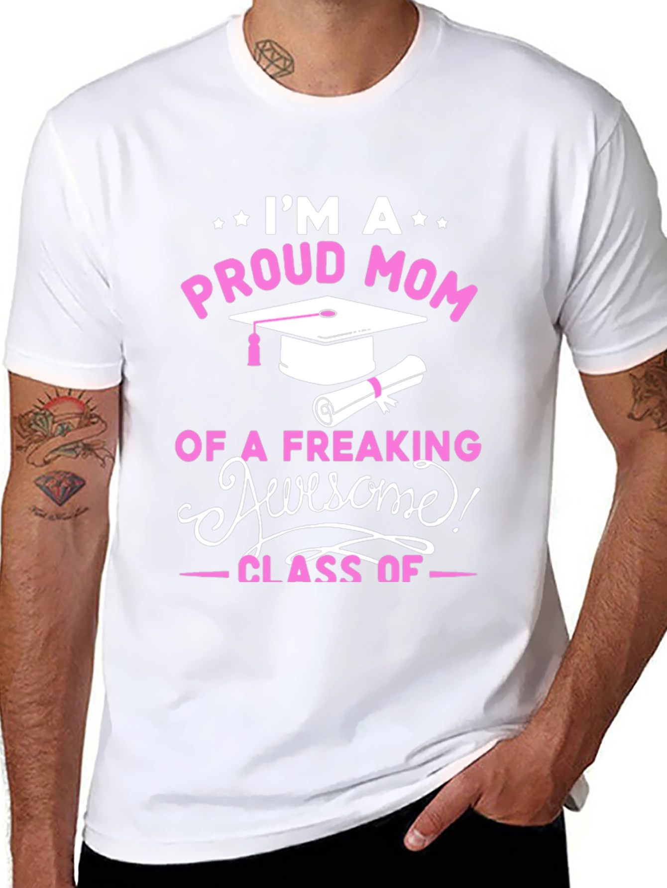 Proud Mom Graduation T-Shirt - Awesome Class Tee