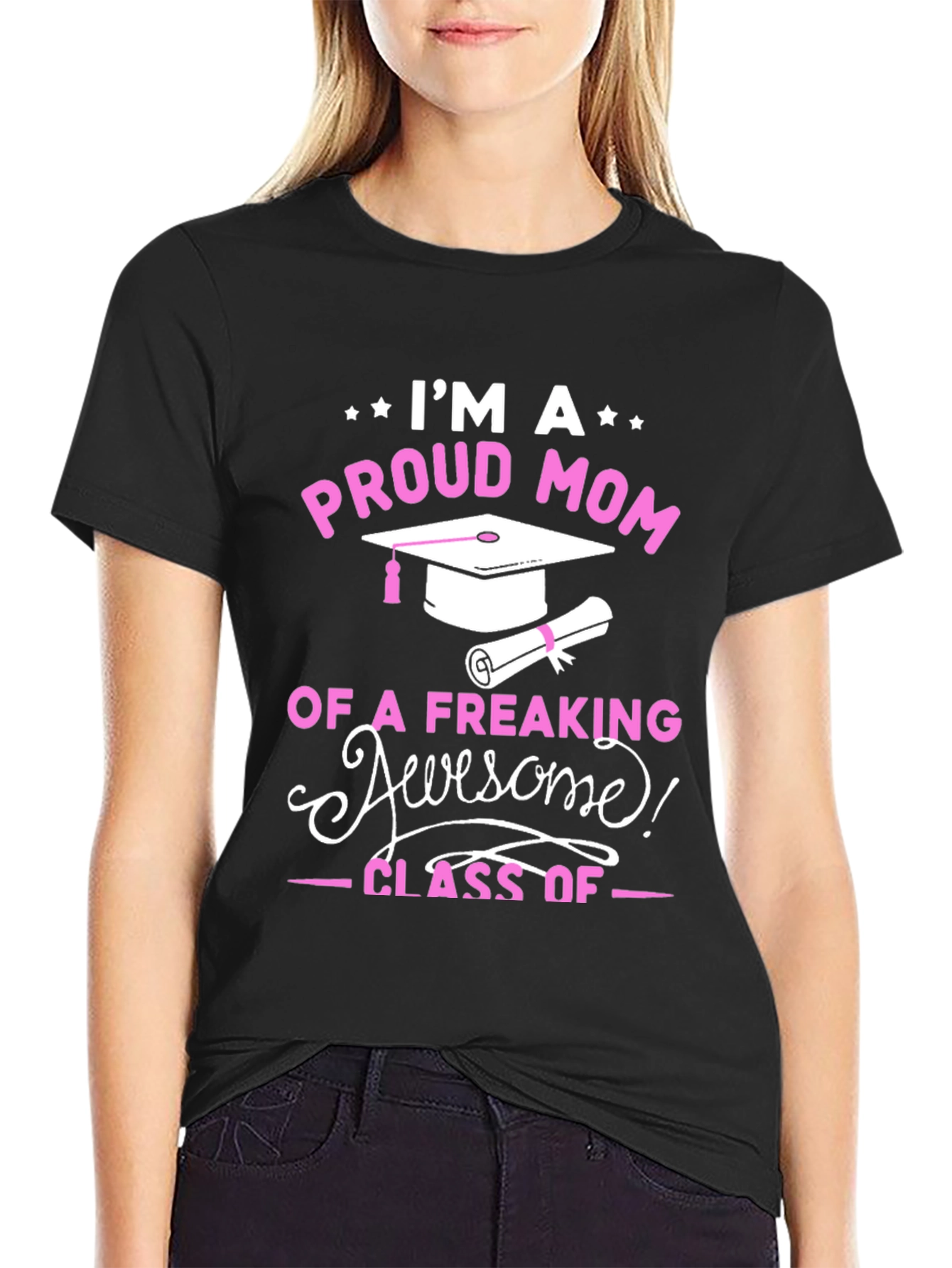 Proud Mom Graduation T-Shirt - Awesome Class Tee