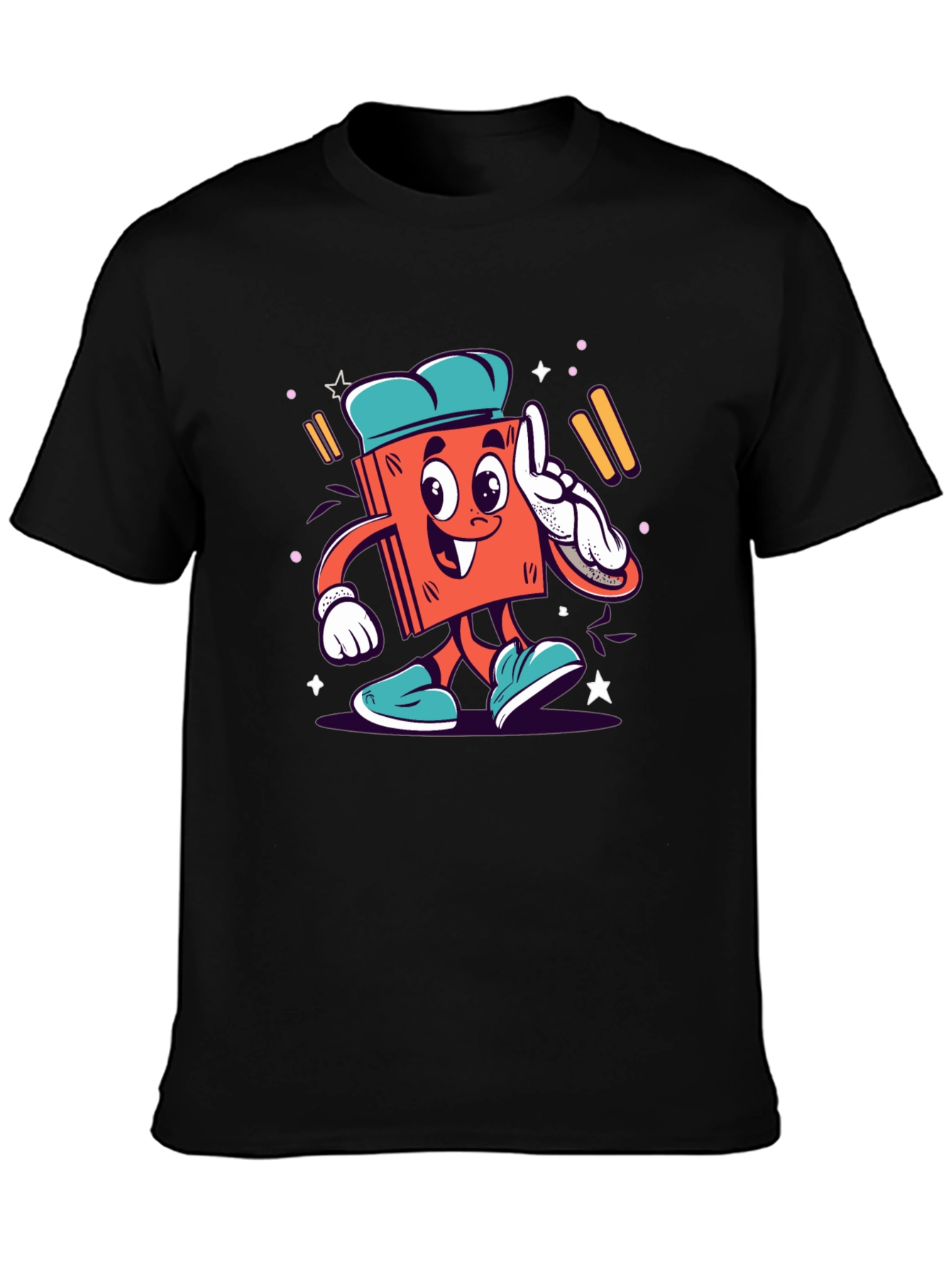 Cartoon Book Character Graphic Tee
