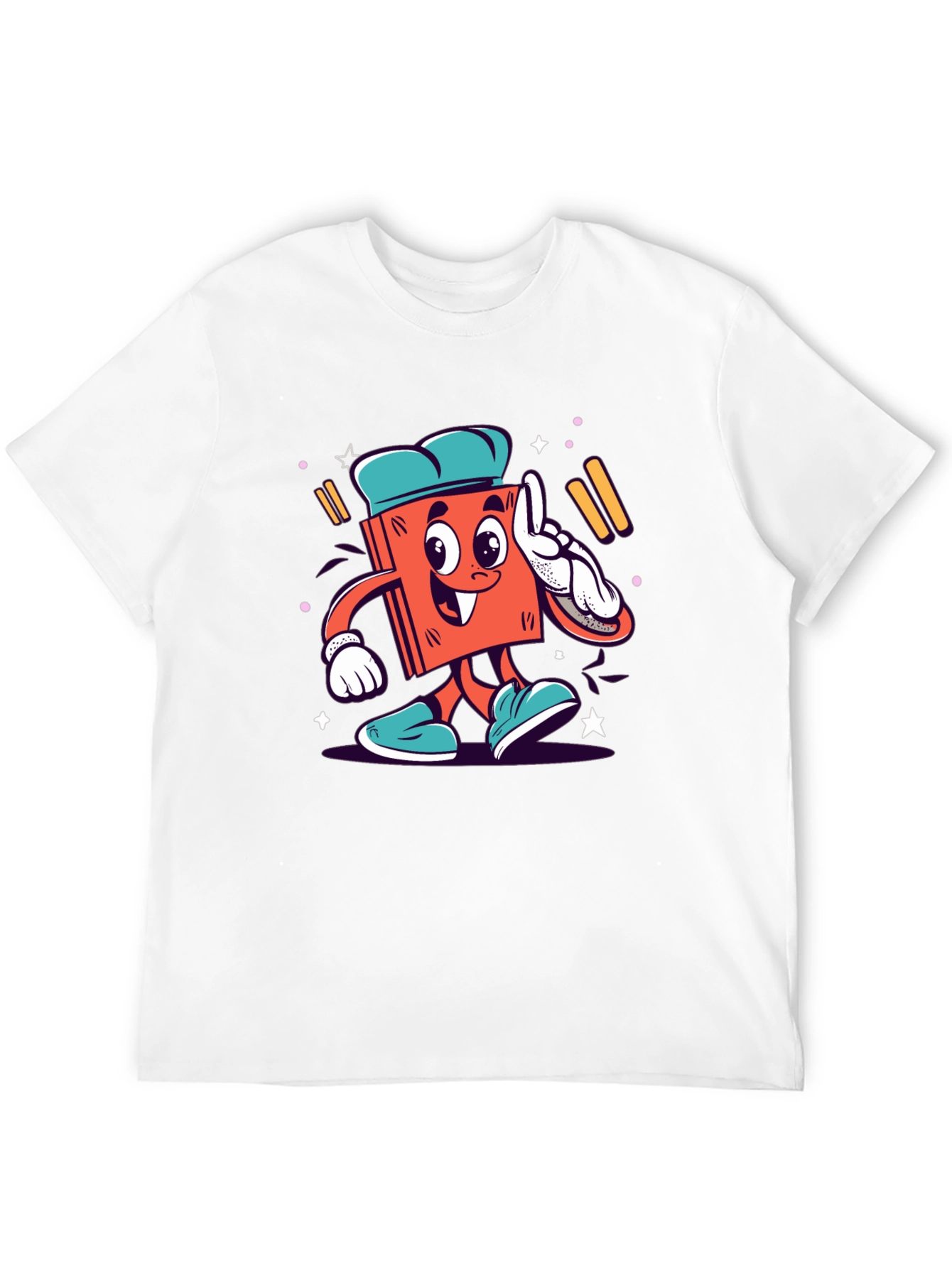 Cartoon Book Character Graphic Tee