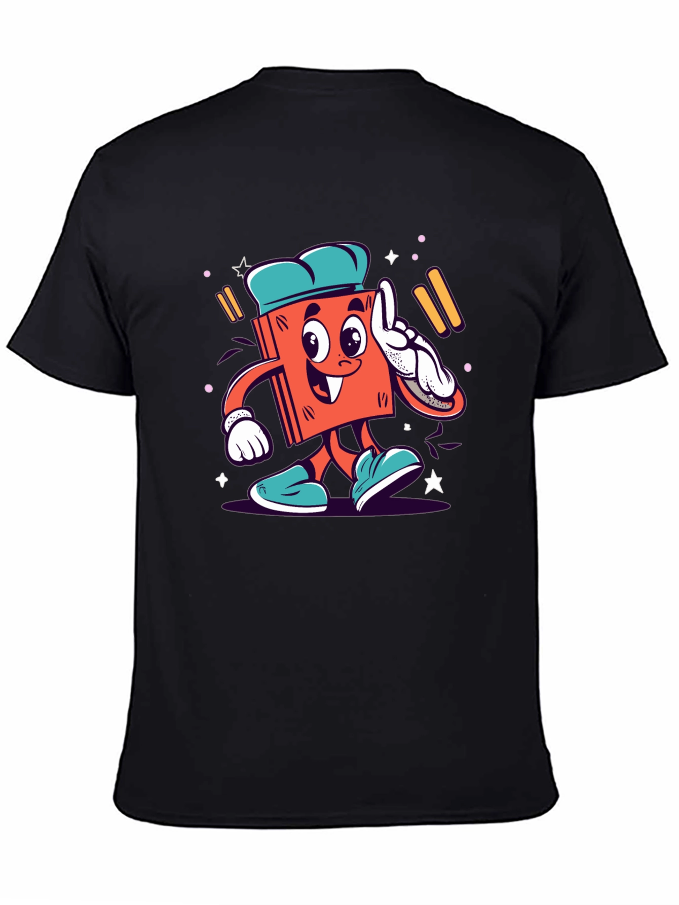 Cartoon Book Character Graphic Tee