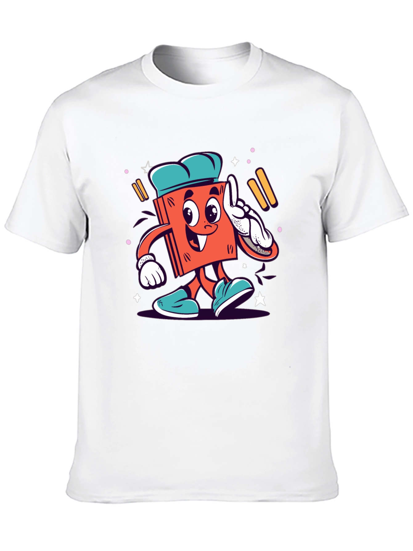 Cartoon Book Character Graphic Tee