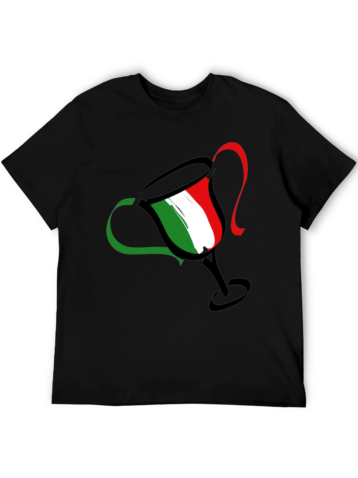 Italian Pride Tee - Trophy Design - Black T-Shirt