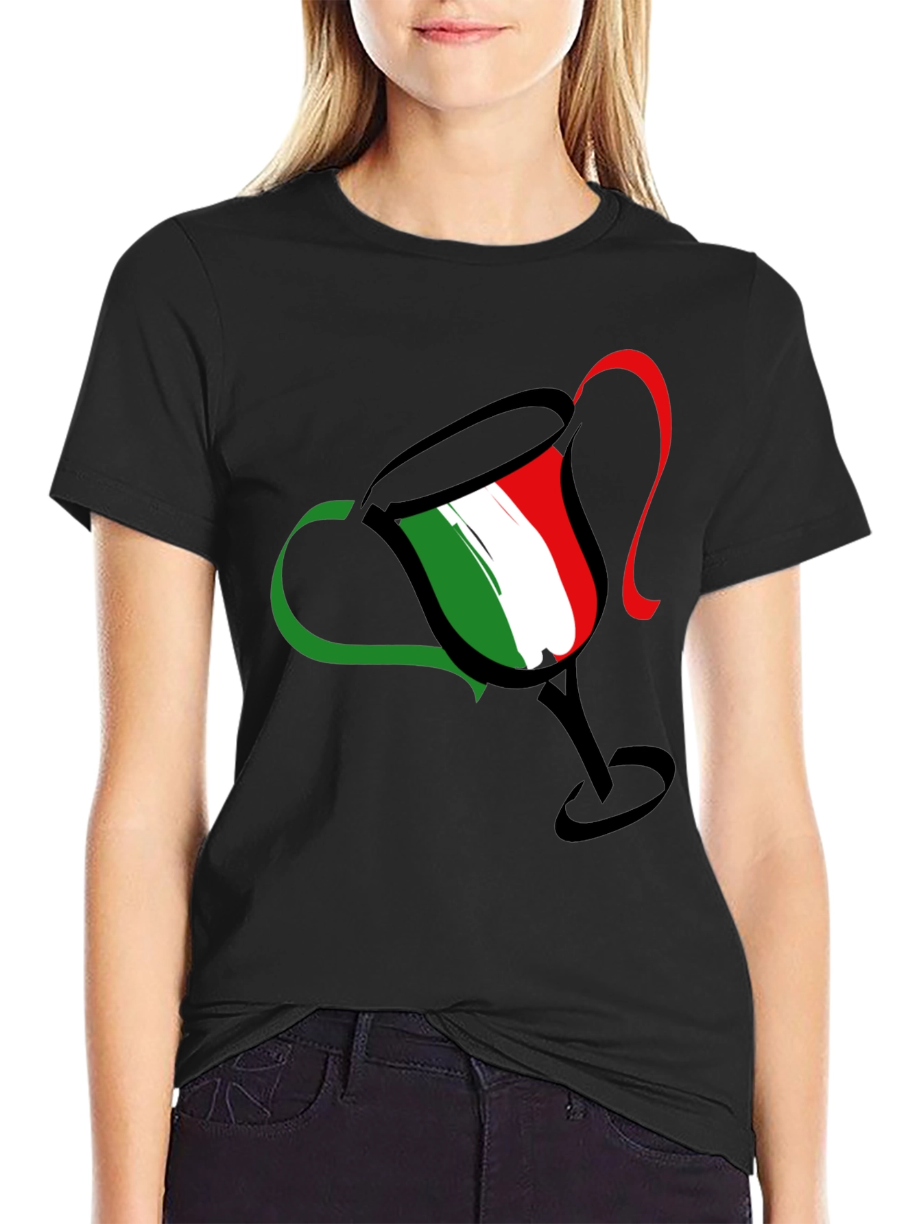 Italian Pride Tee - Trophy Design - Black T-Shirt