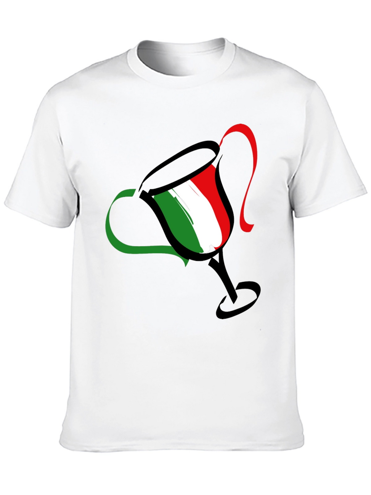 Italian Pride Tee - Trophy Design - Black T-Shirt
