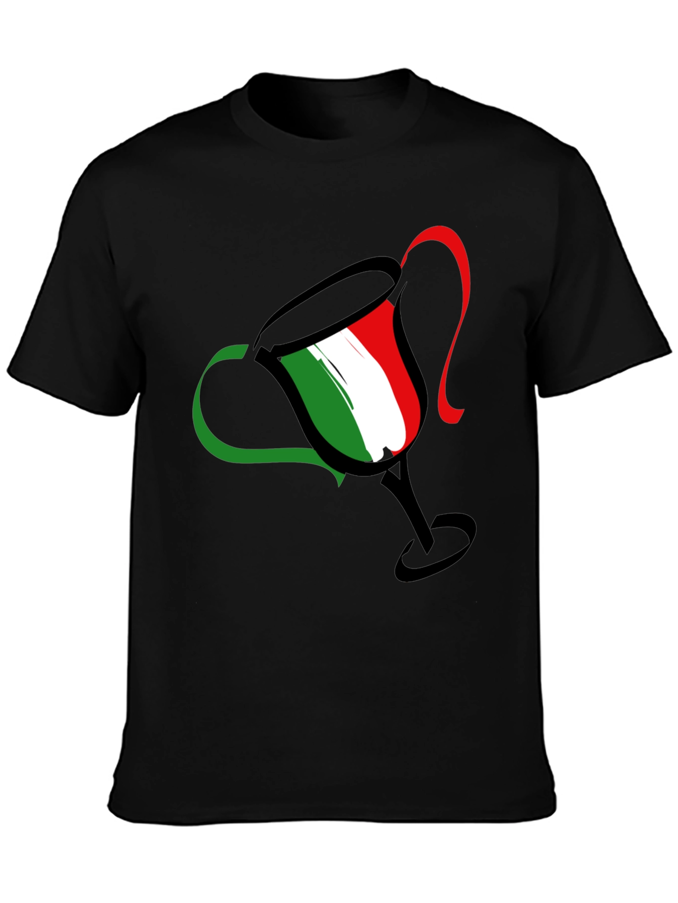 Italian Pride Tee - Trophy Design - Black T-Shirt