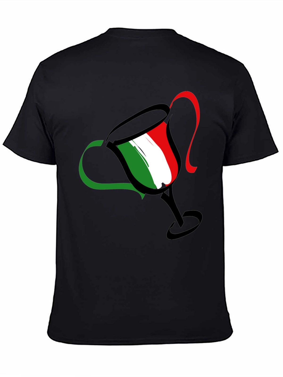 Italian Pride Tee - Trophy Design - Black T-Shirt