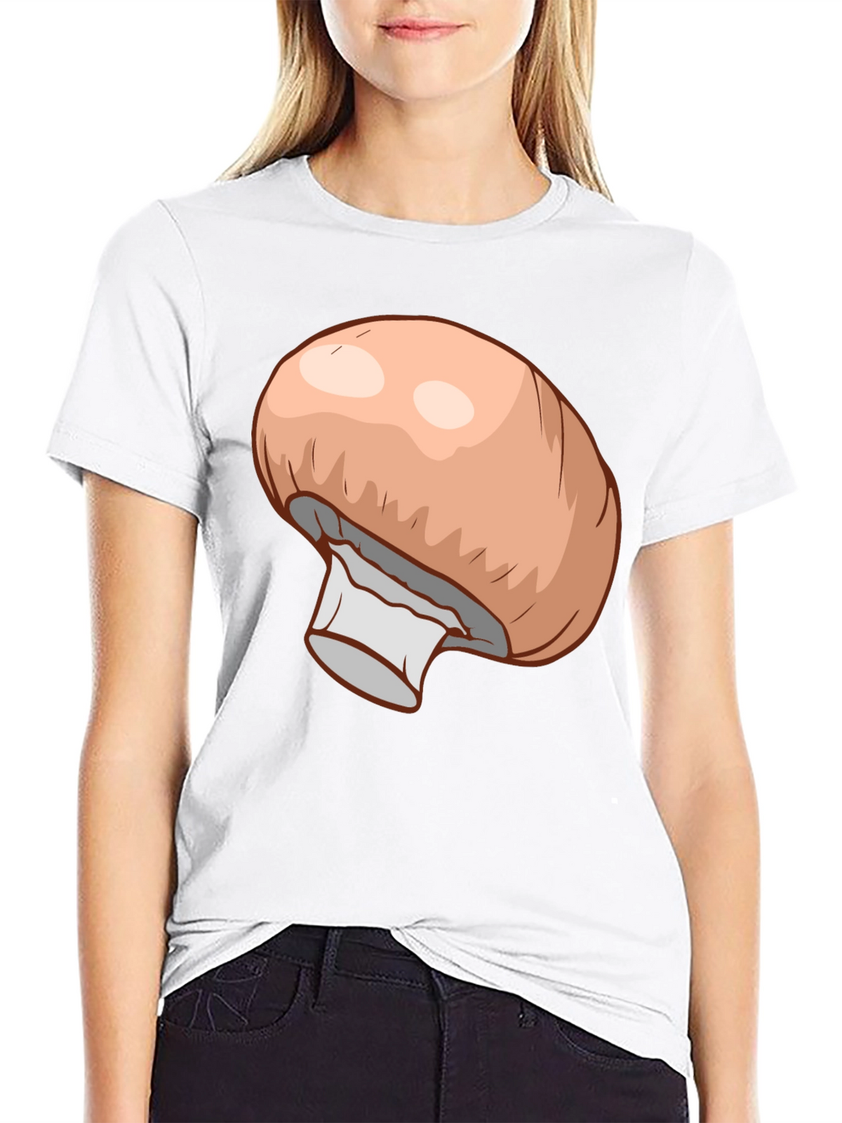 Mushroom Graphic Black T-Shirt