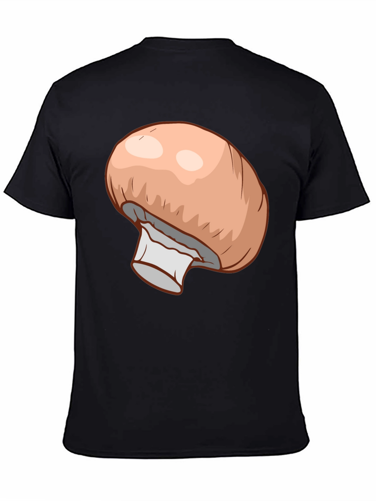 Mushroom Graphic Black T-Shirt