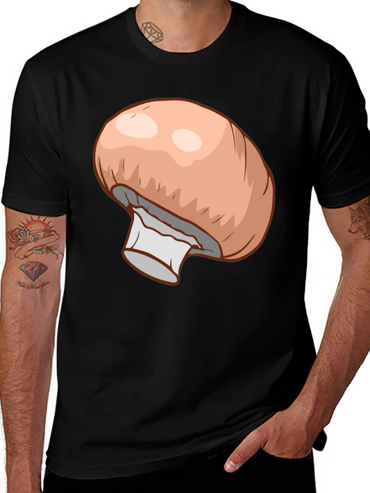 Mushroom Graphic Black T-Shirt