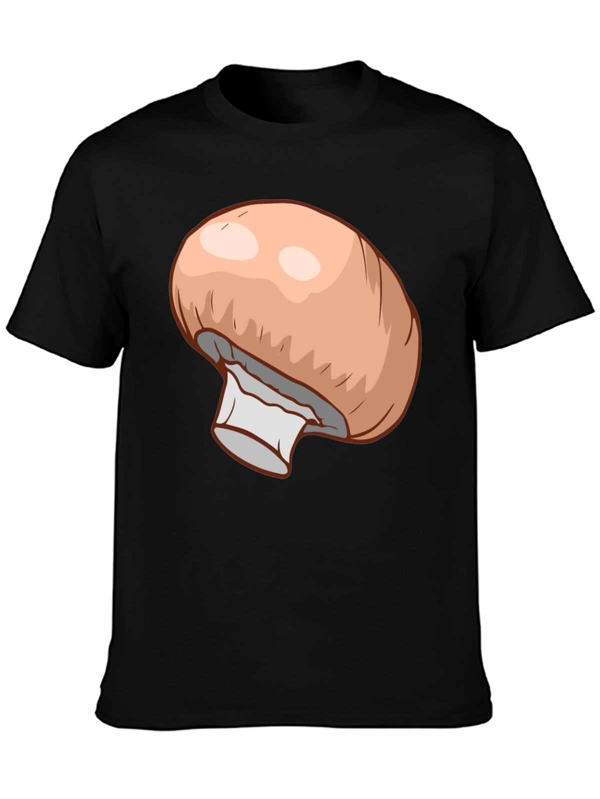 Mushroom Graphic Black T-Shirt