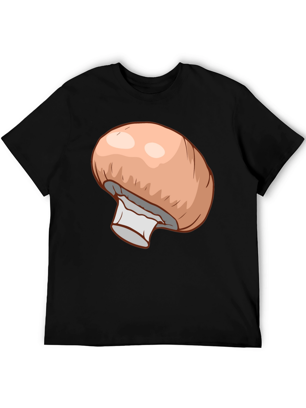 Mushroom Graphic Black T-Shirt