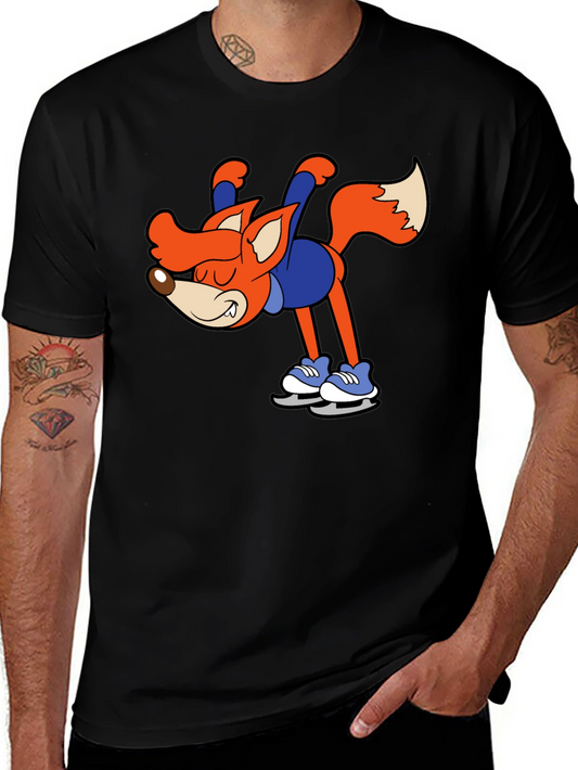 Skating Fox Graphic T-Shirt