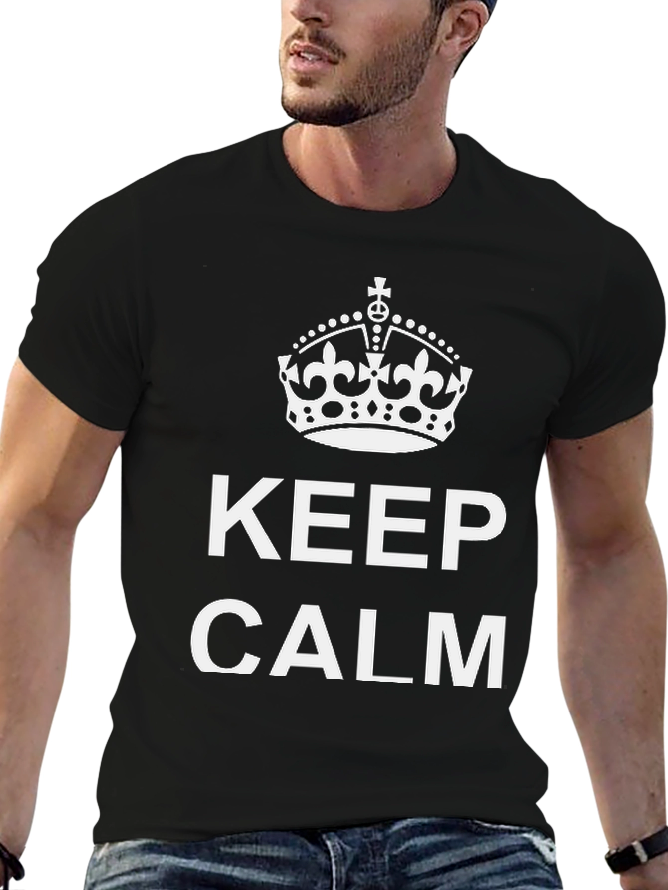 Keep Calm Graphic Tee - Relaxed Fit