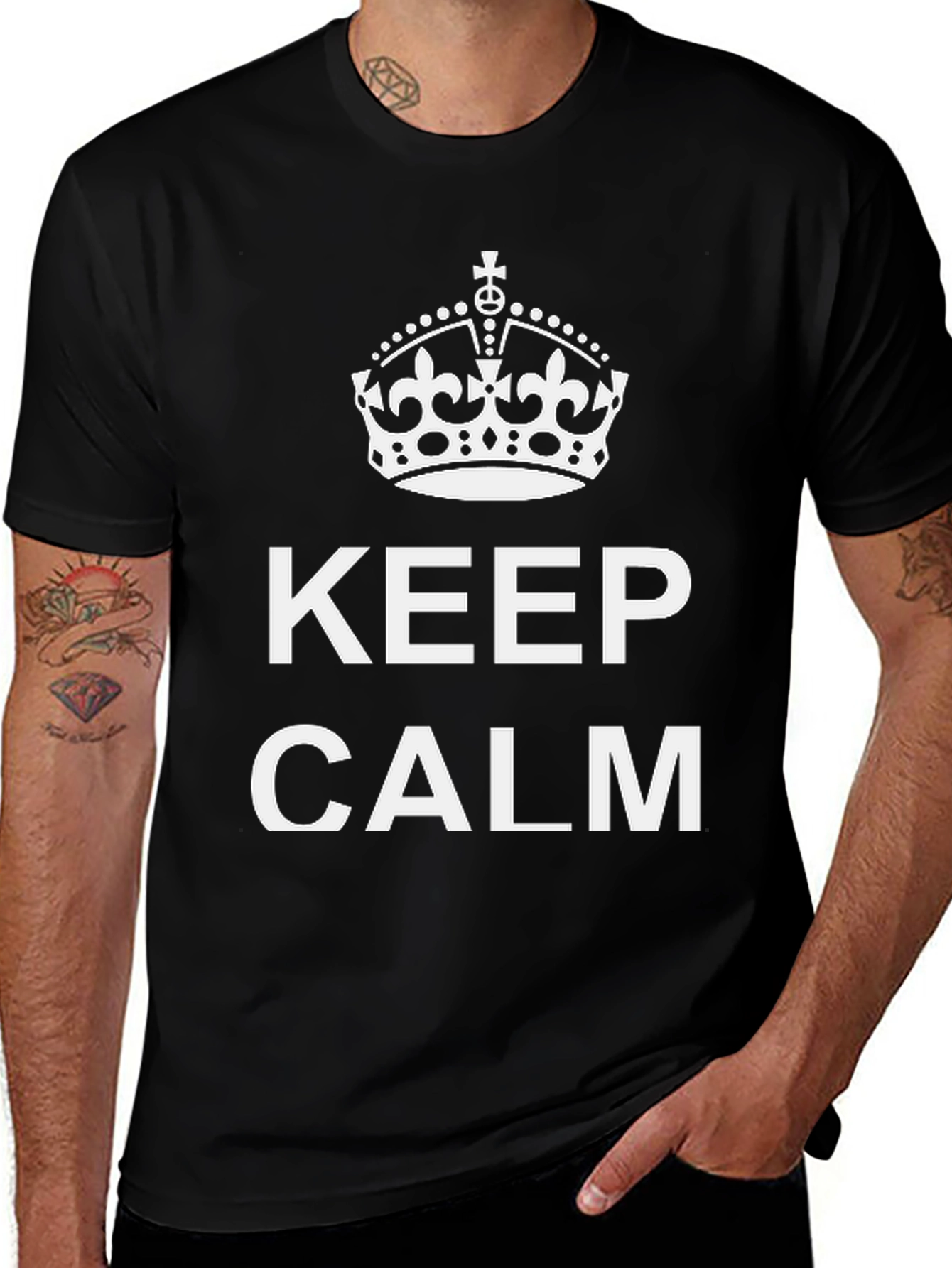 Keep Calm Graphic Tee - Relaxed Fit