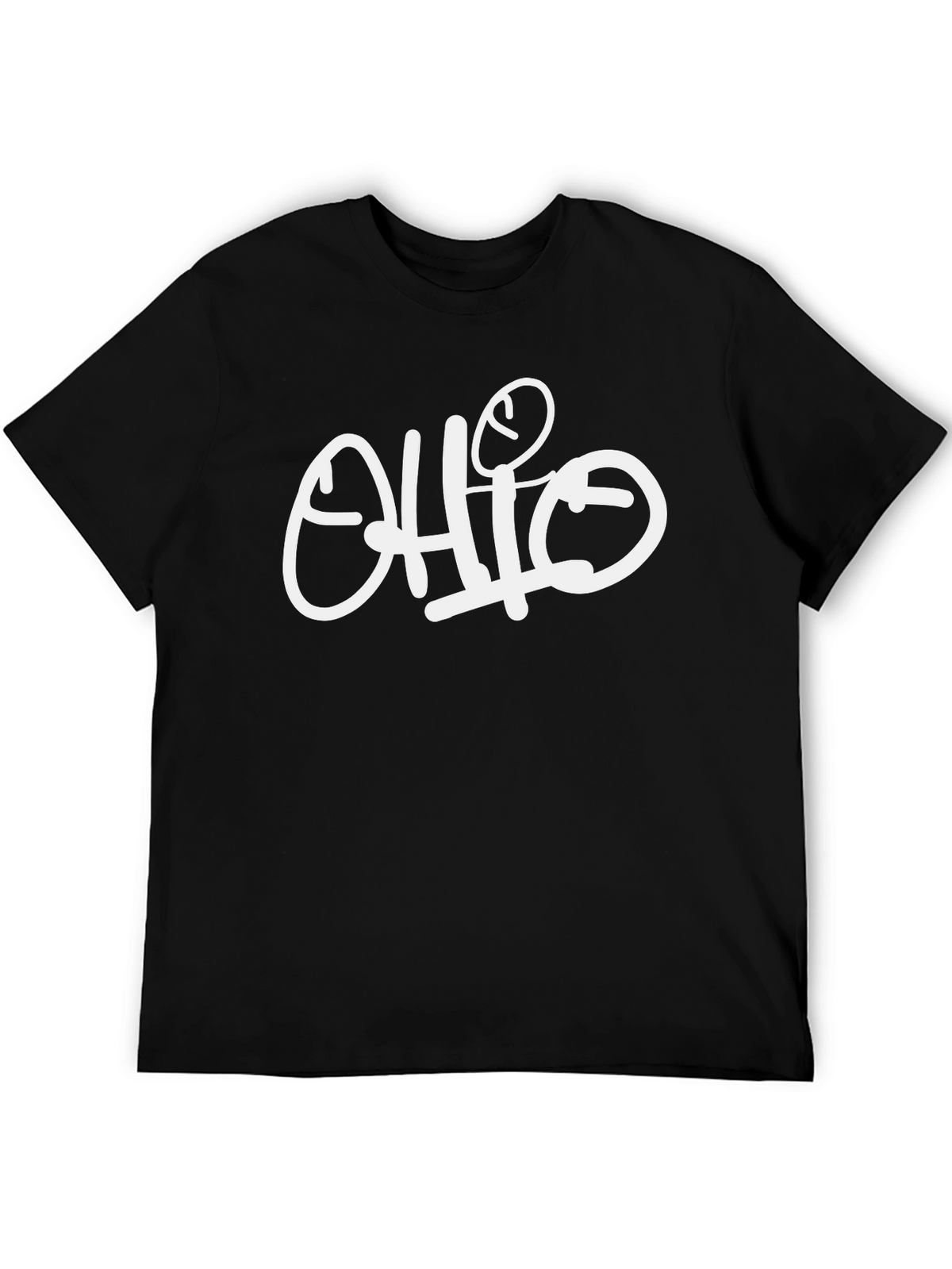 Ohio Graphic Print Black T-Shirt