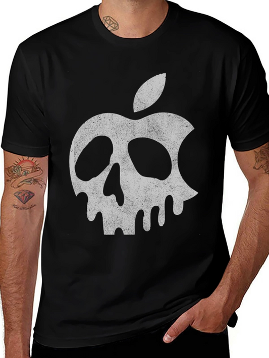 Skull Apple Graphic Tee - Mens Black T-Shirt
