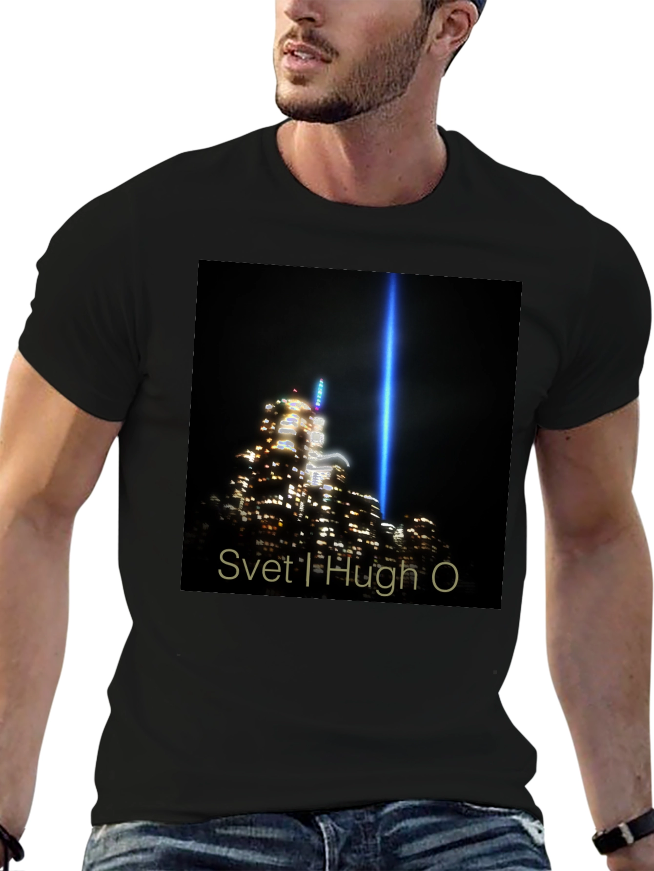 Svet I Hugh O Black Graphic Tee