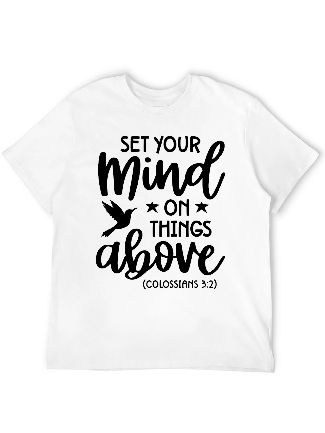 Set Your Mind Above Black Graphic Tee