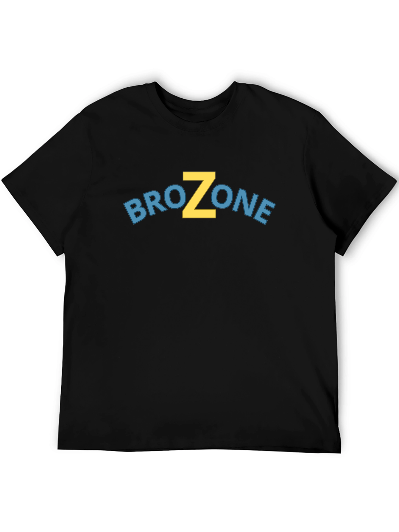 BroZone Graphic T-Shirt - Black Crew Neck Tee