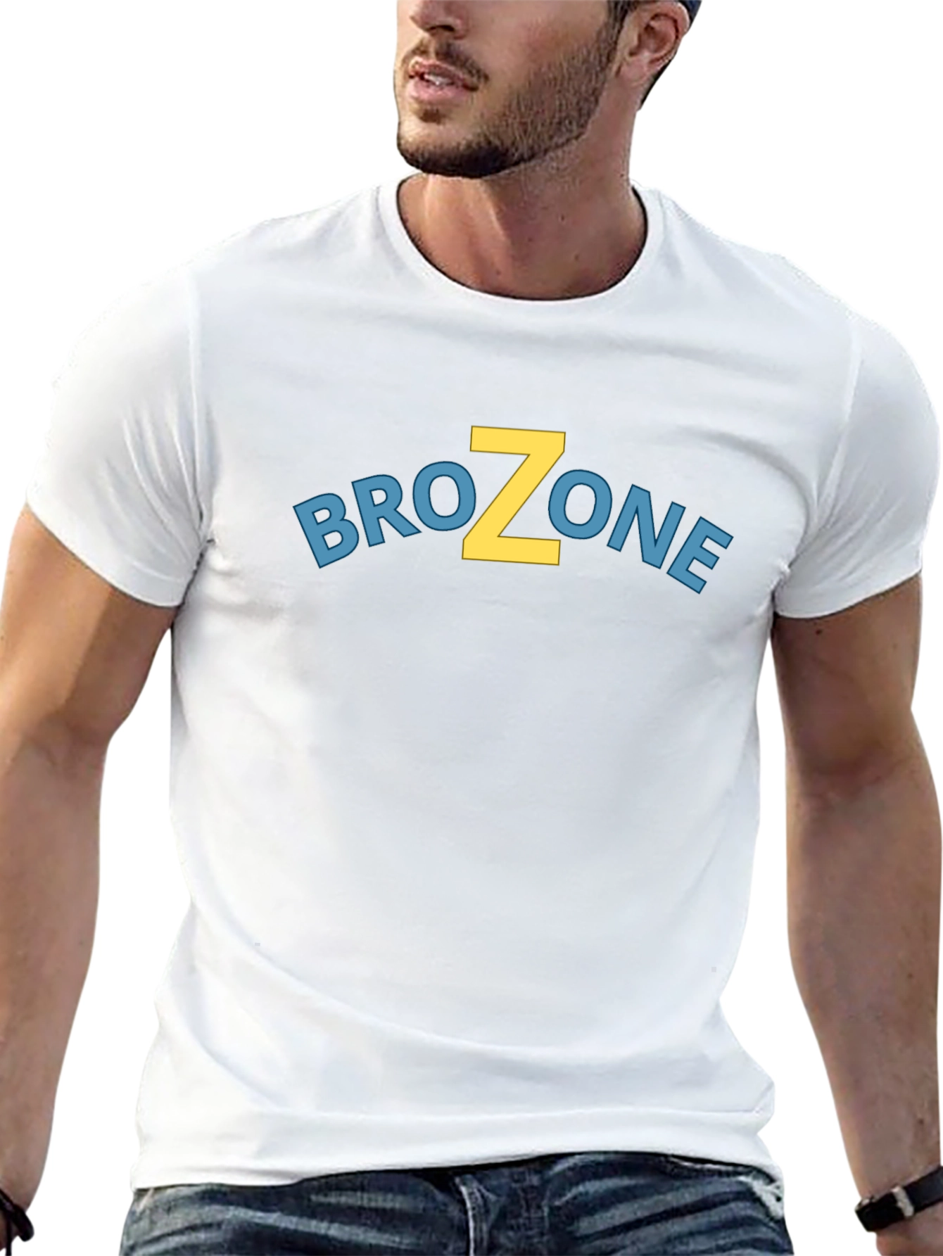BroZone Graphic T-Shirt - Black Crew Neck Tee