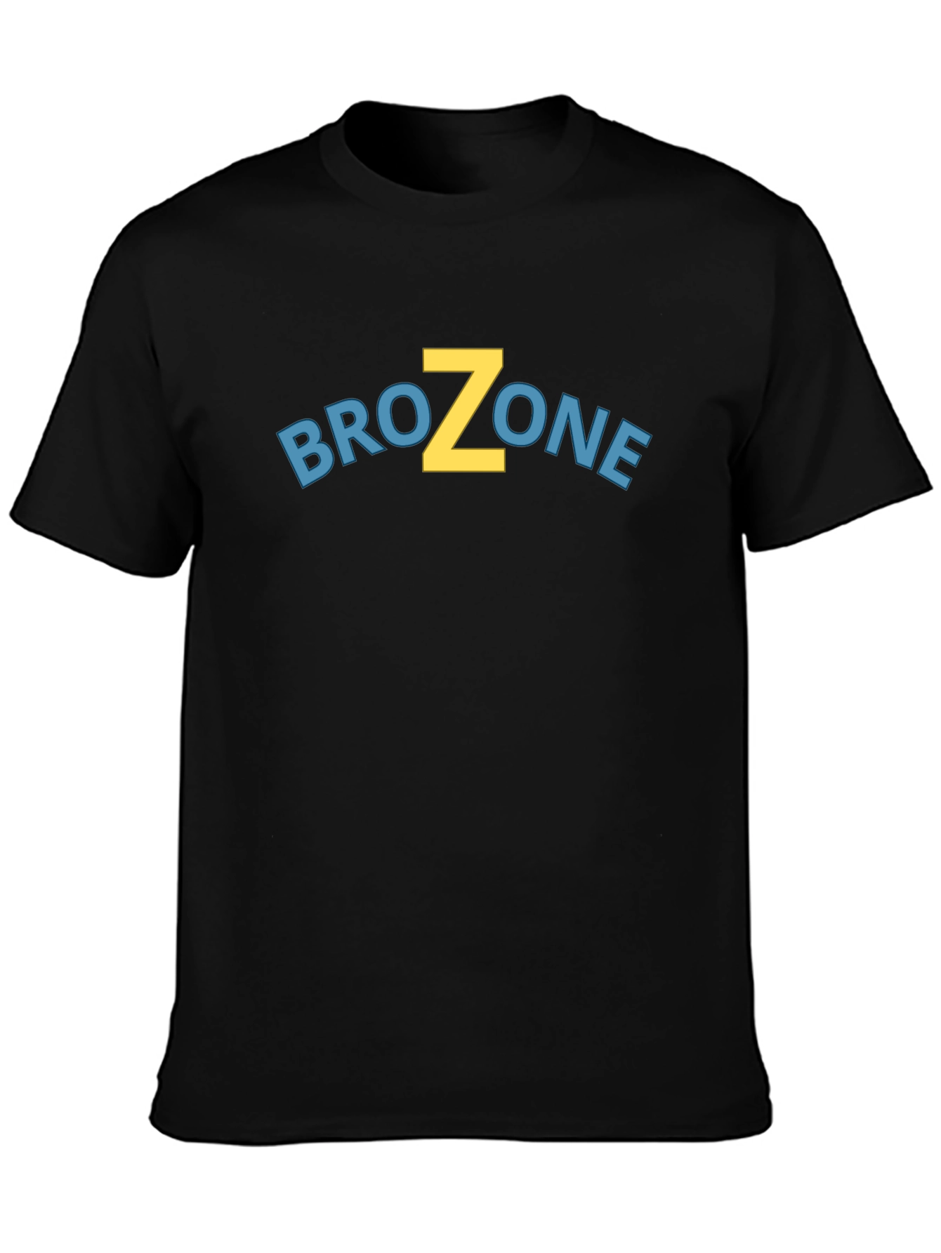 BroZone Graphic T-Shirt - Black Crew Neck Tee