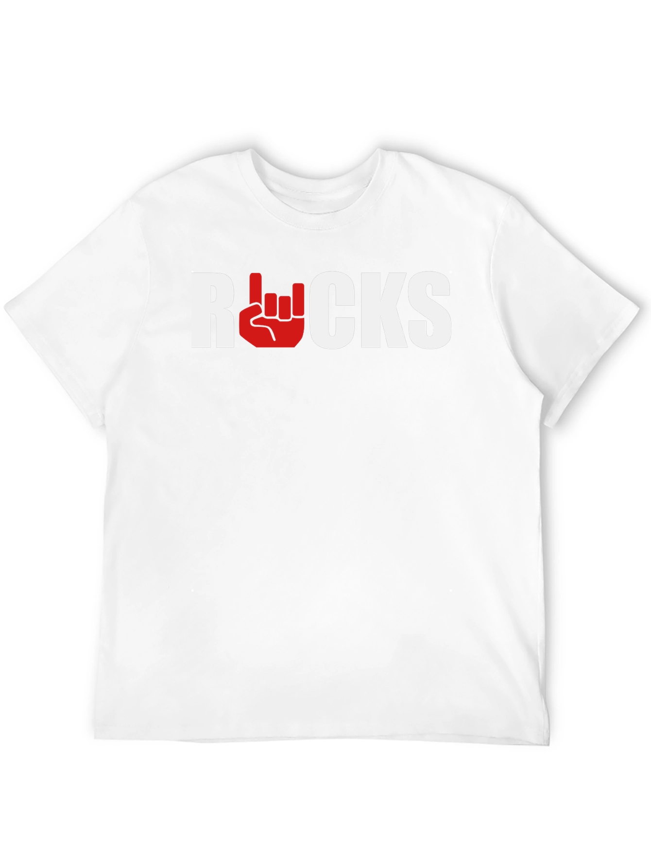 Rocks Graphic Tee - Black Cotton Blend T-Shirt