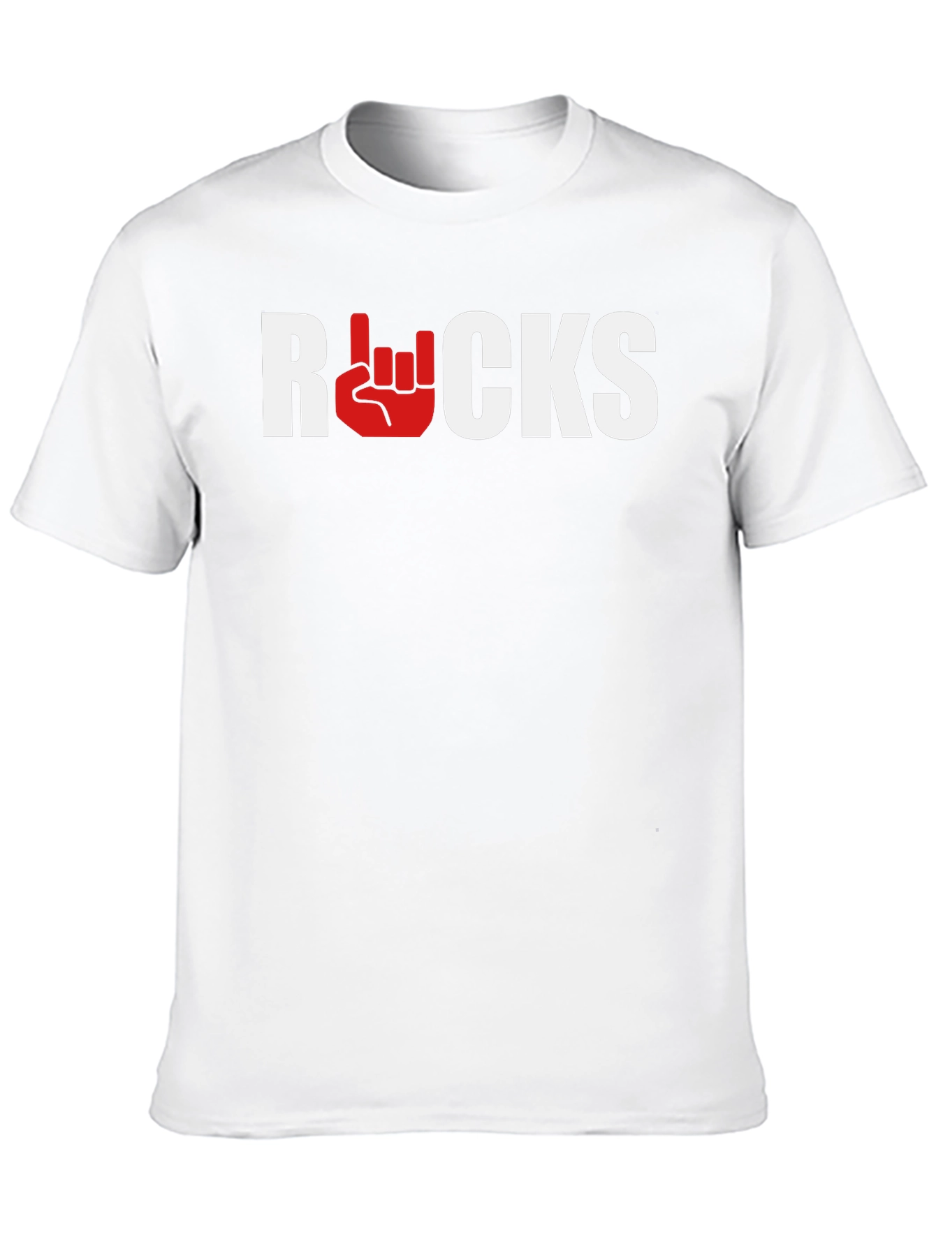 Rocks Graphic Tee - Black Cotton Blend T-Shirt