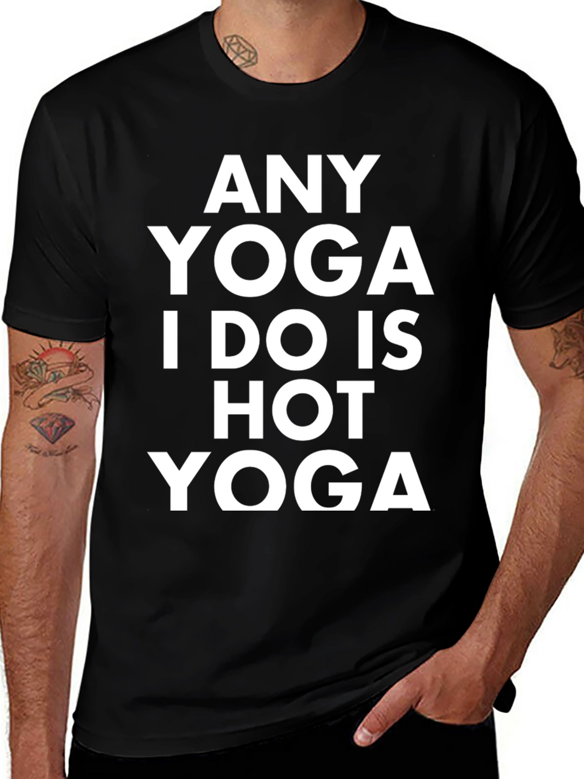 Funny Yoga Graphic Tee - Hot Yoga Design